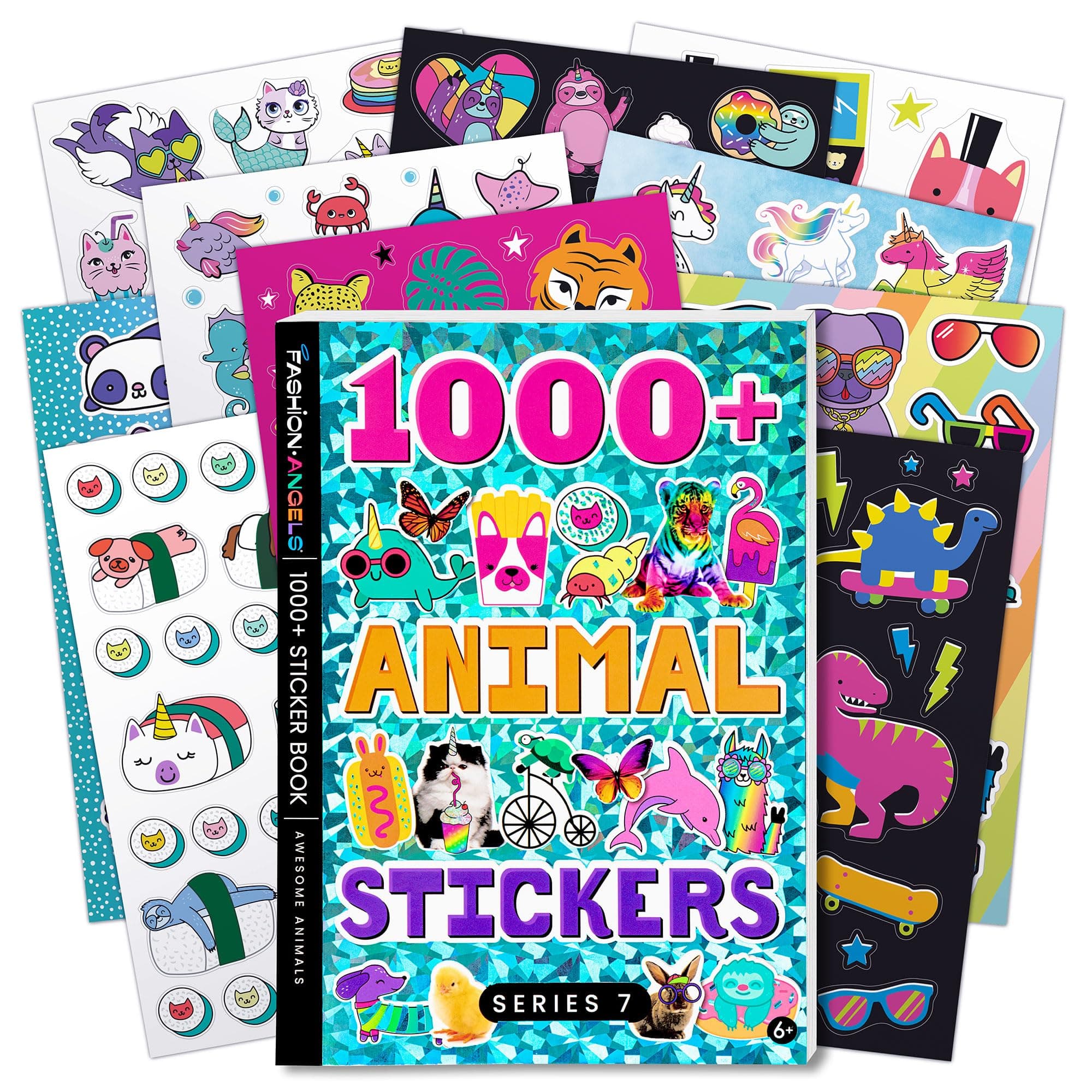 Fashion Angels 1500+ Animal Sticker Book - 40-Page Sticker Book for Kids - Over 1500 Stickers for Scrapbooking, Planner Decor, Gifts & Creative Play, Ages 6 and Up