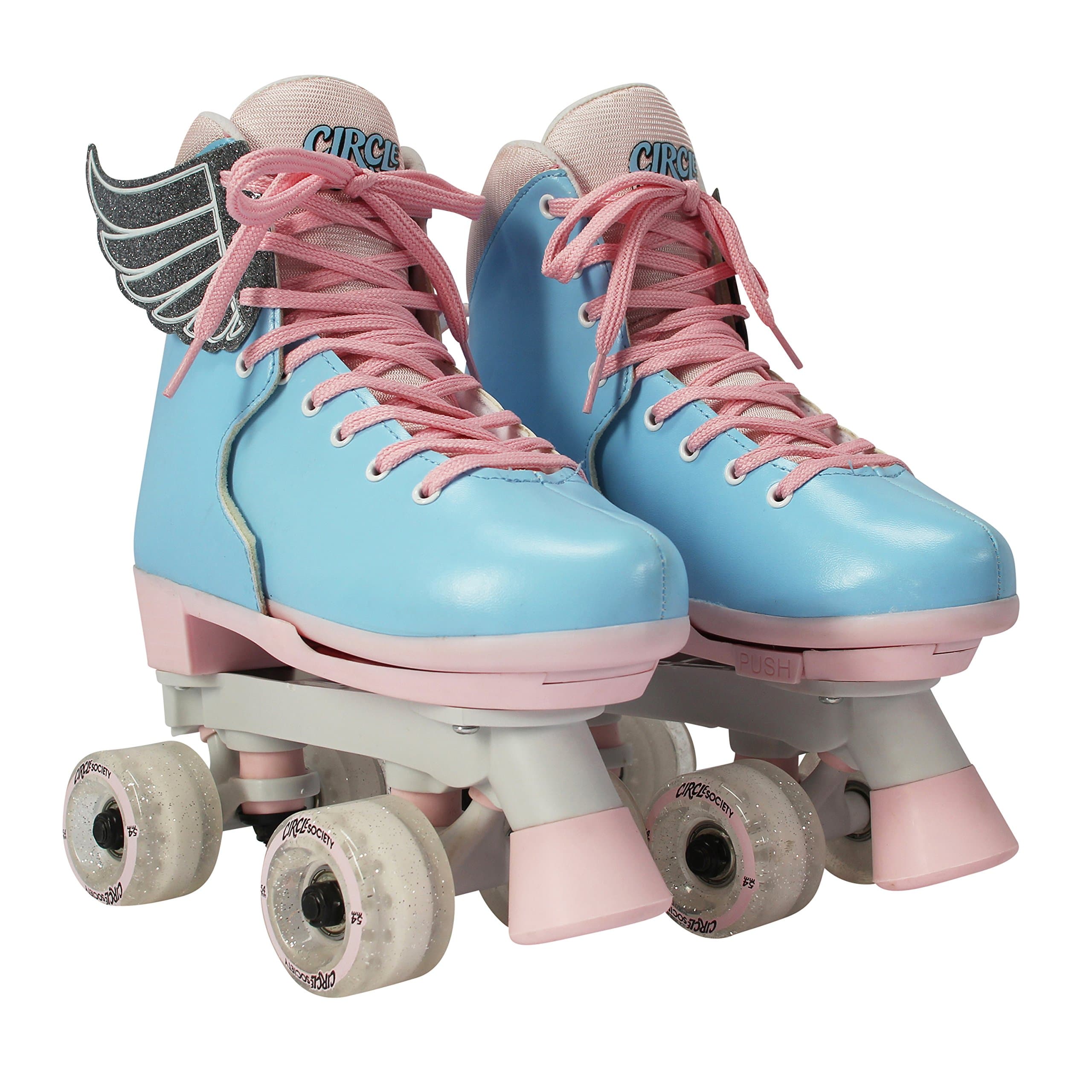 Classic Adjustable Roller Skates for Girls, Children, Sizes 3-7 and 12-3 US Smooth-Rolling Wheels, Comfortable and Secure Fit for Young Skaters Ideal for Indoor & Outdoor Skating Fun