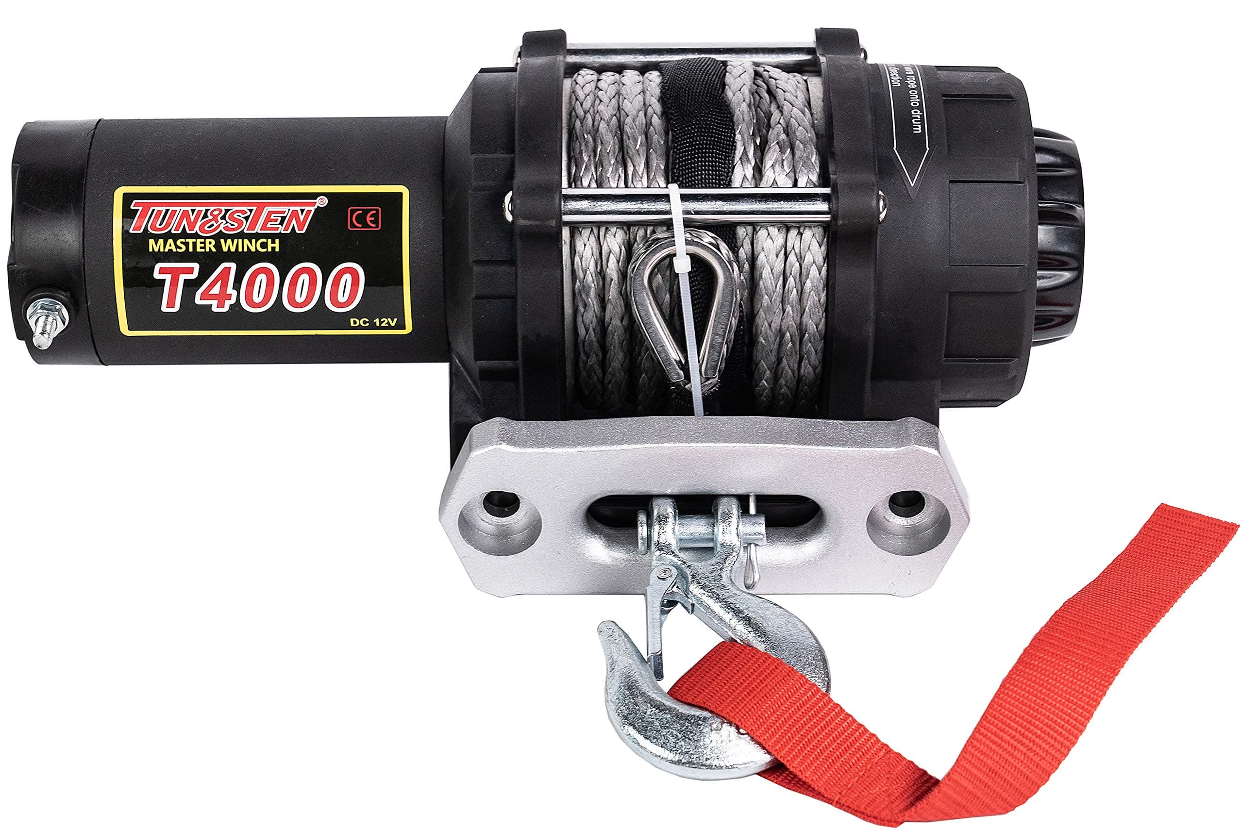 Tungsten4x4 T4000S 1.9 HP ATV/UTV Winch 4000 lbs Capacity Waterproof with Synthetic Rope