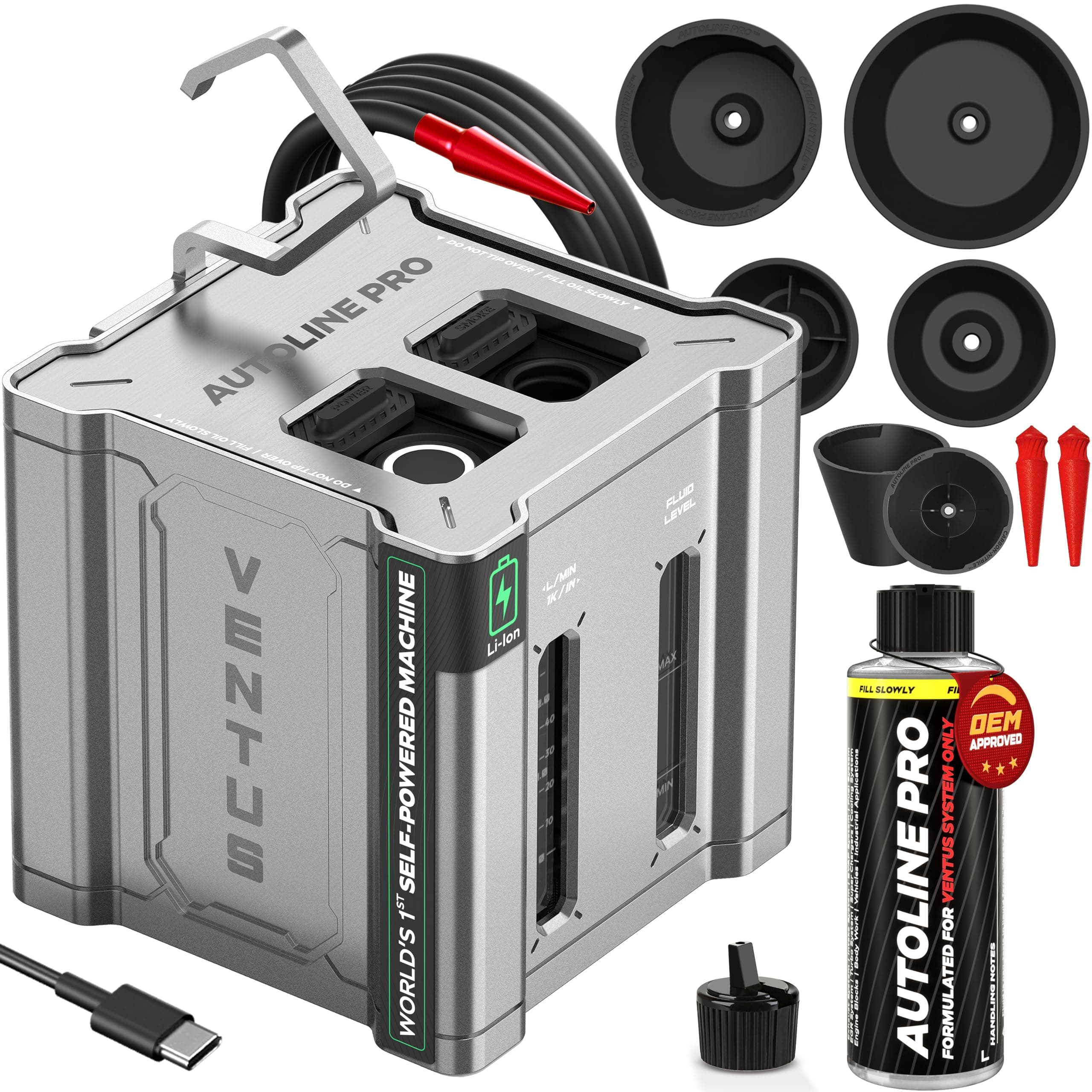 AutoLine Pro Automotive Ventus Smoke Machine Leak Tester EVAP Vacuum - World'...