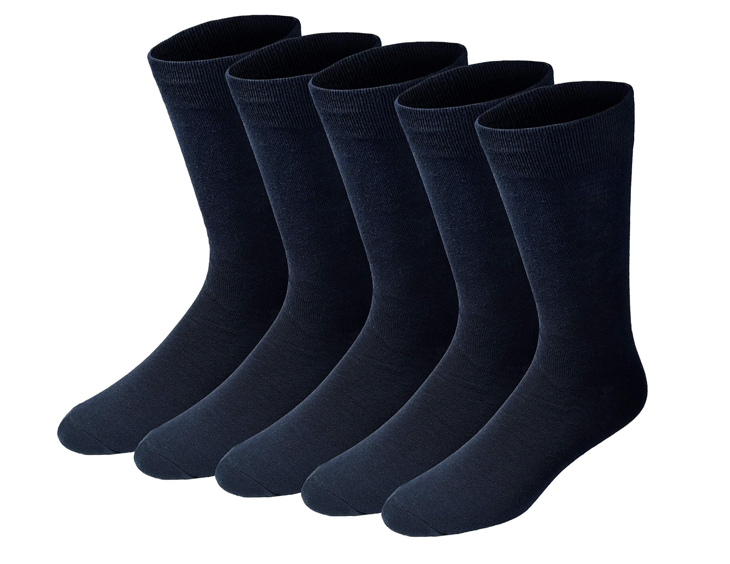 Dockers Men's Classics Dress Flat Knit Crew Socks Multipairs