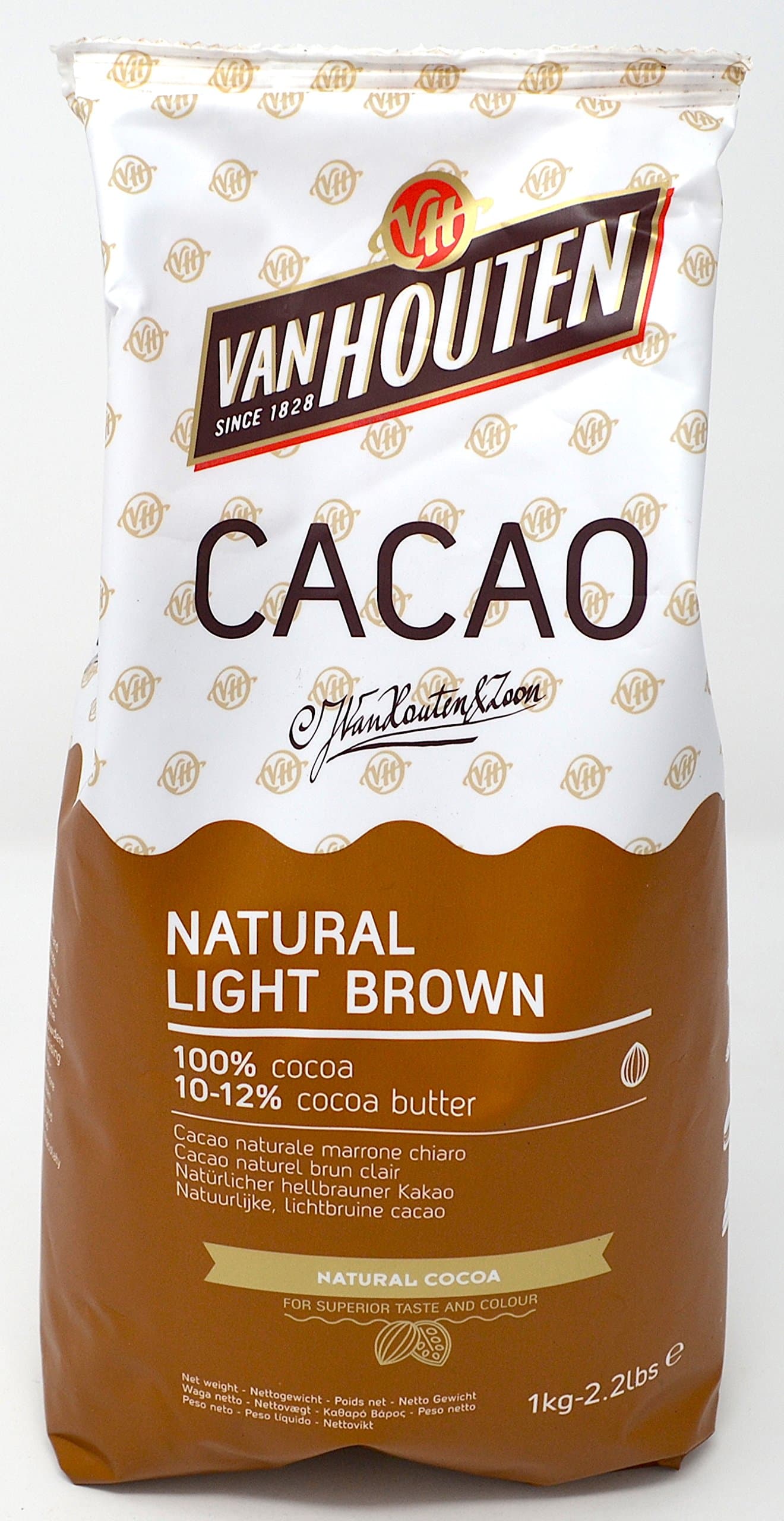 Van Houten - Natural Light Brown Cocoa Powder (10-12% cocoa butter) 1kg