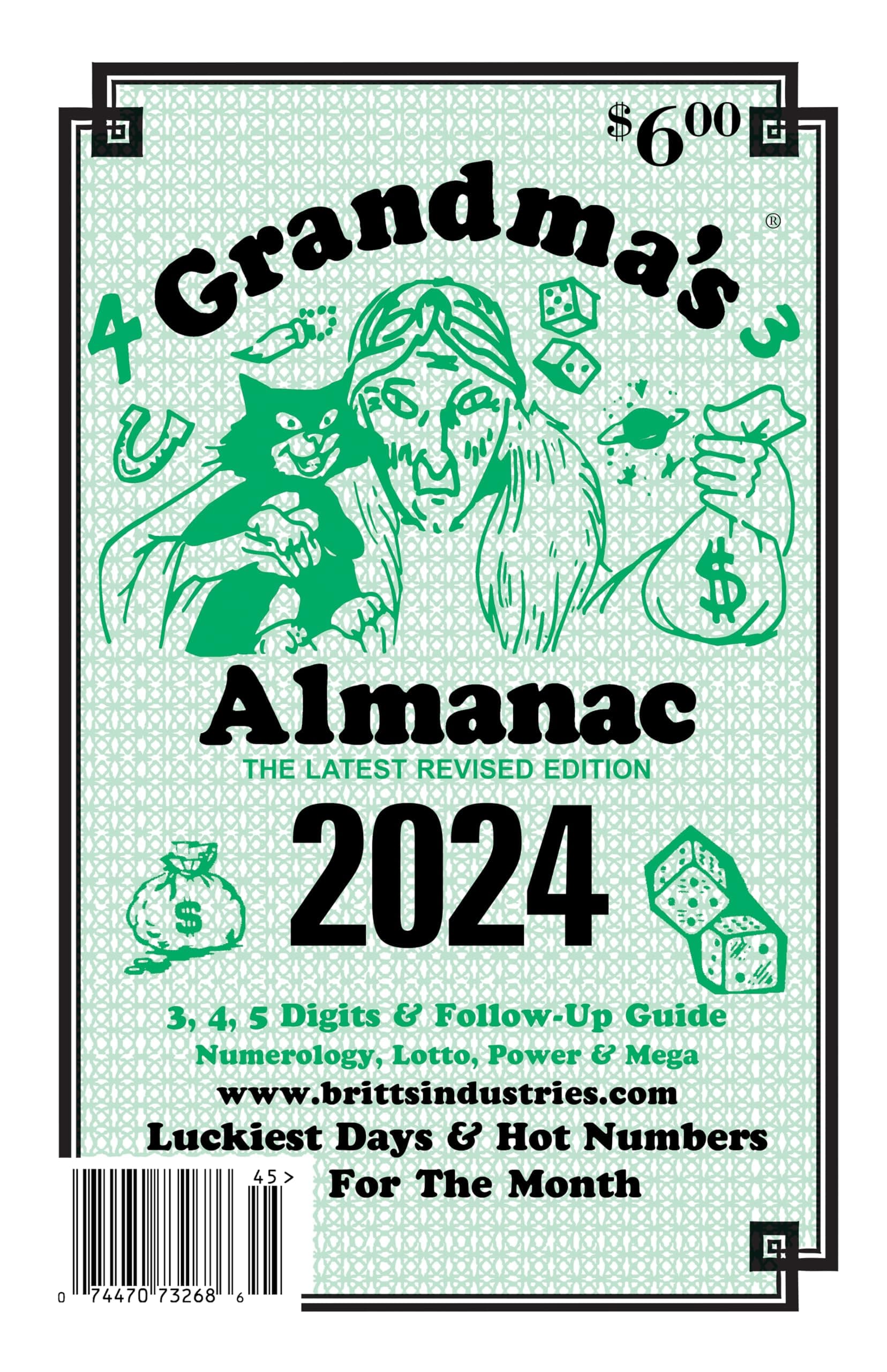 2016 Grandma's Almanac - Lottery Book