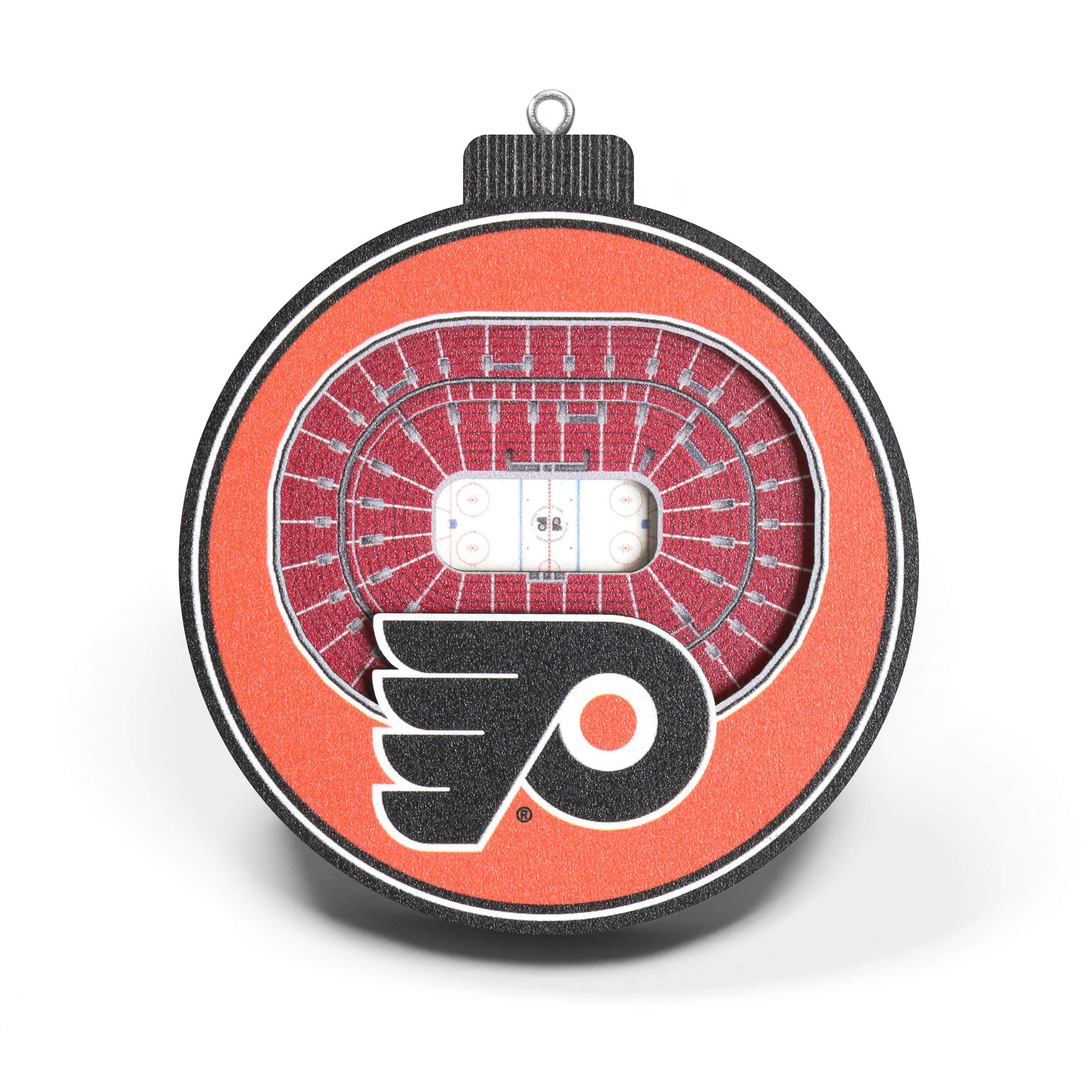 NHL Tree Decoration Philadelphia Flyers 3D Wooden Stadium Pendant for Christmas Tree Ornament for Christmas Tree