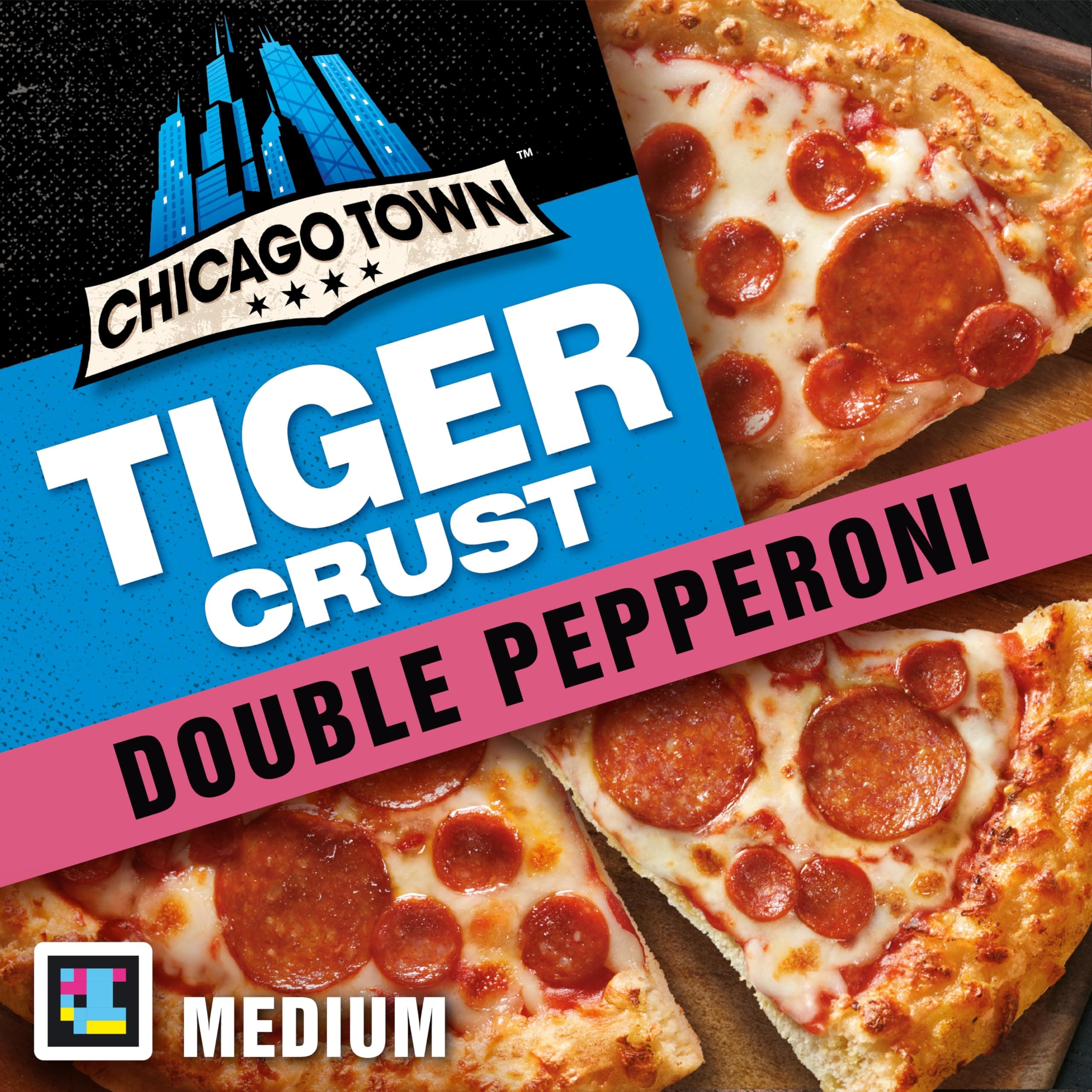 Chicago Town Tiger Crust Double Pepperoni Pizza 320g