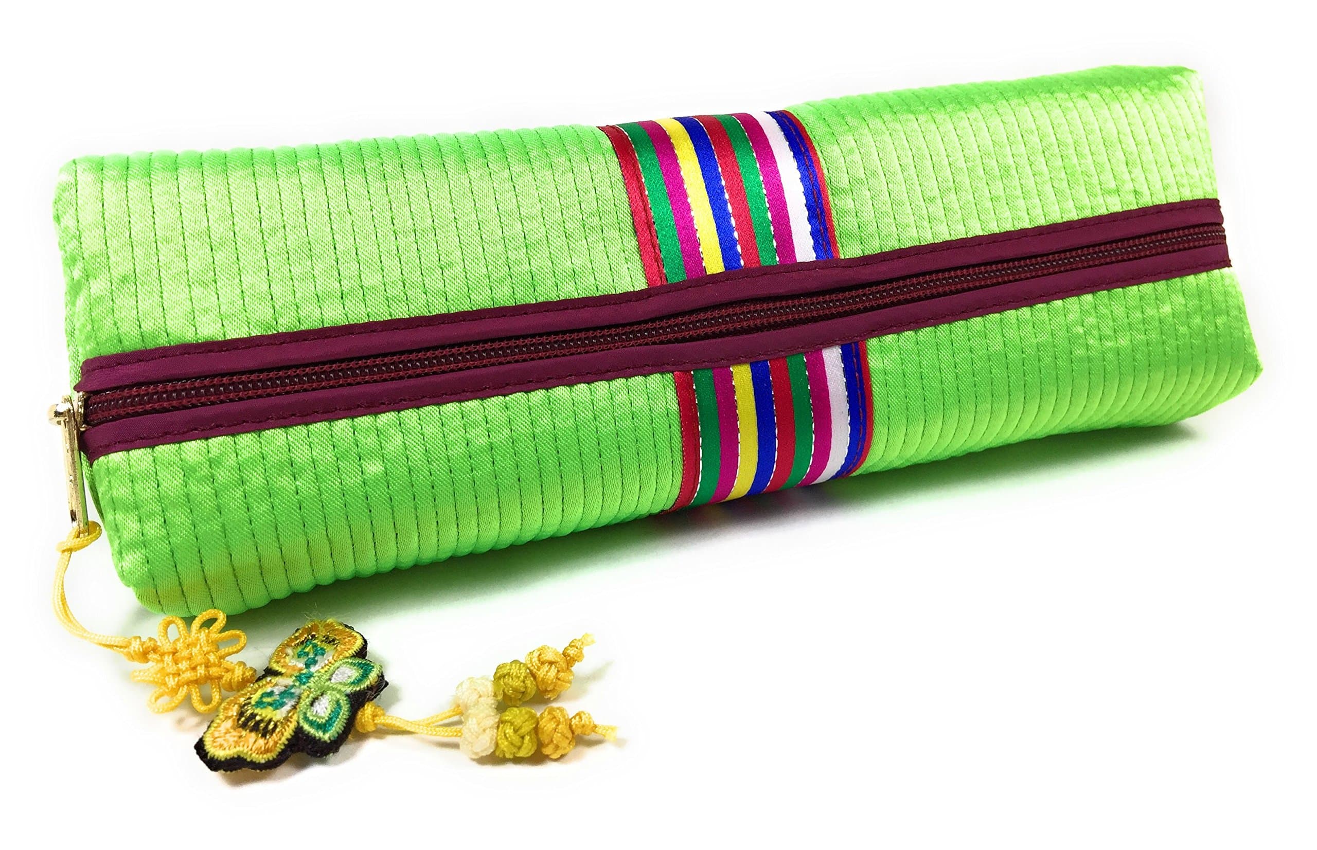 Angel present bag Box green bag by WiseGloves handbag organizer clotch tote makeup container jewerly pouch beauty