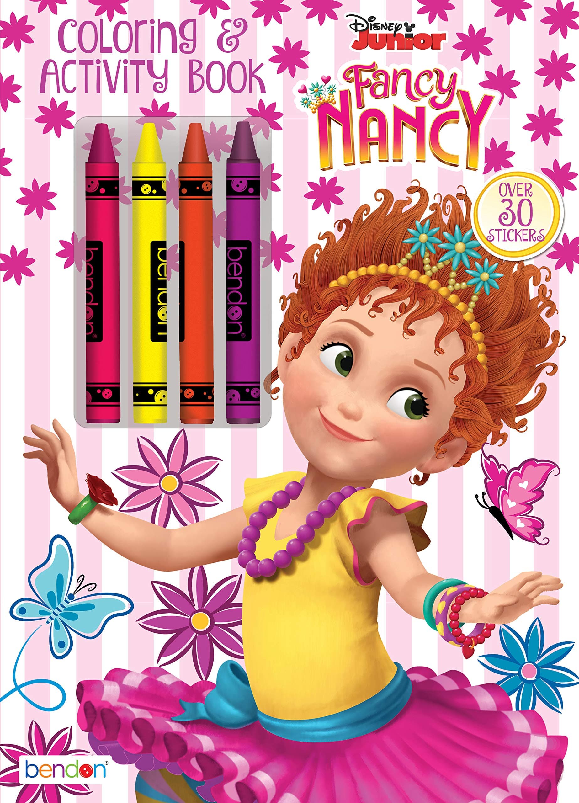 Fancy Nancy Coloring Book Set - Fancy Nancy Coloring and Activity Book with Crayons | Arts and Crafts Kit for Kids