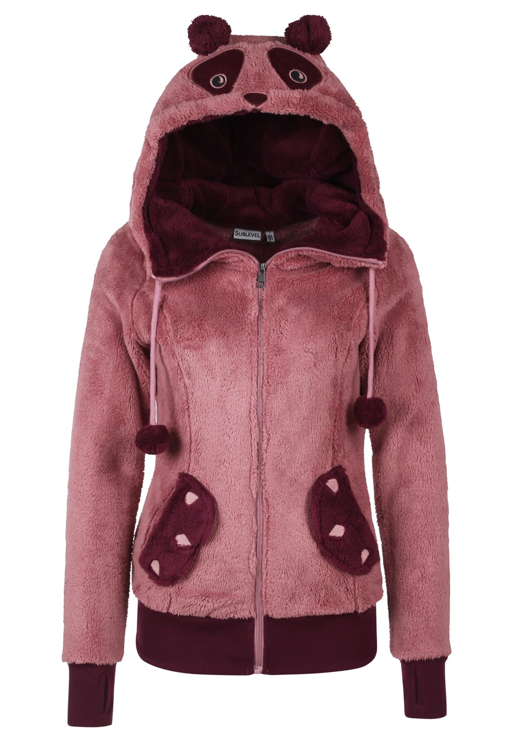 Sublevel Women's Fleece Jacket Panda