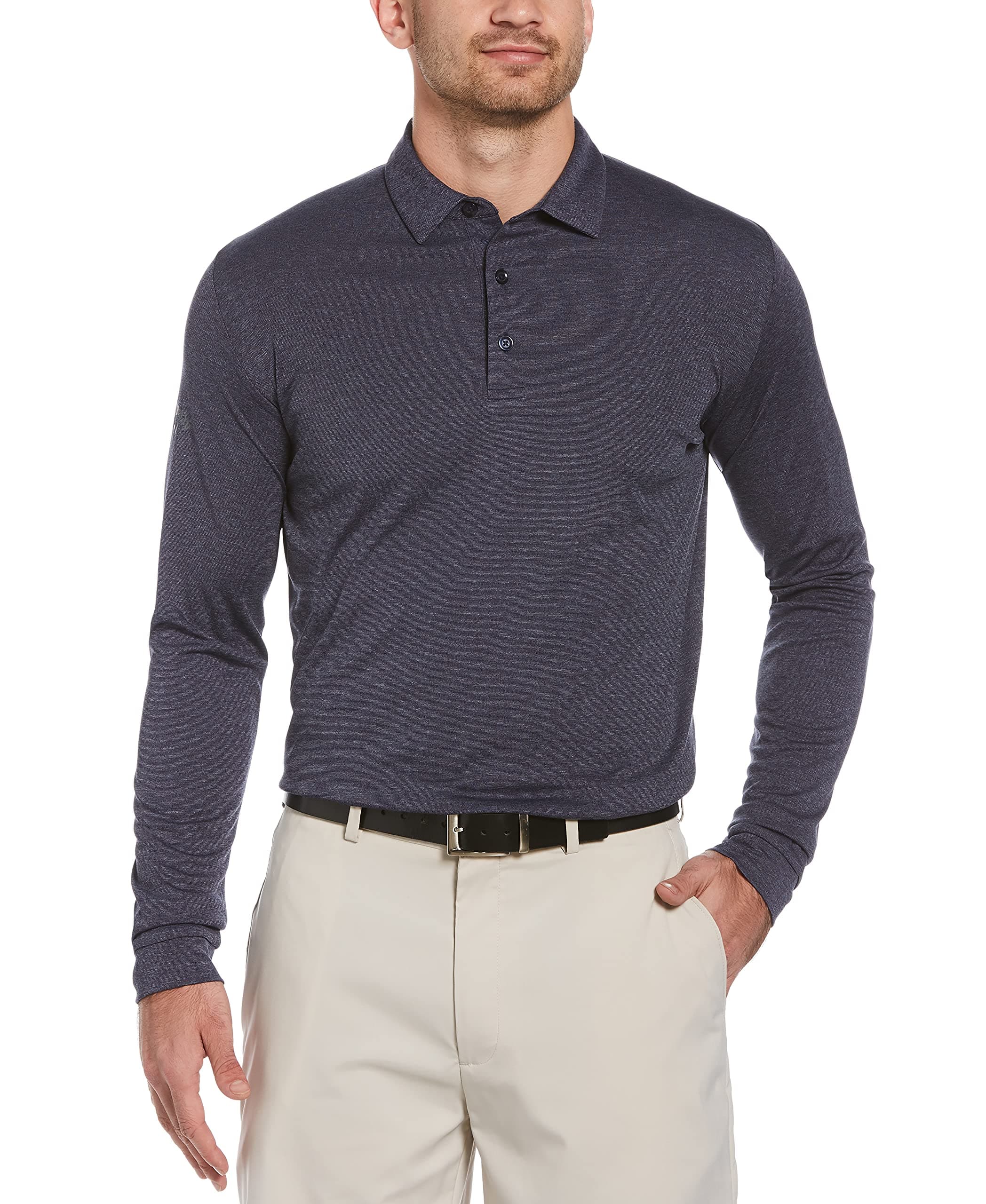 Callaway mens Swing Tech™ Essential Long Sleeve Golf Polo Shirt Polo Shirt (pack of 1)