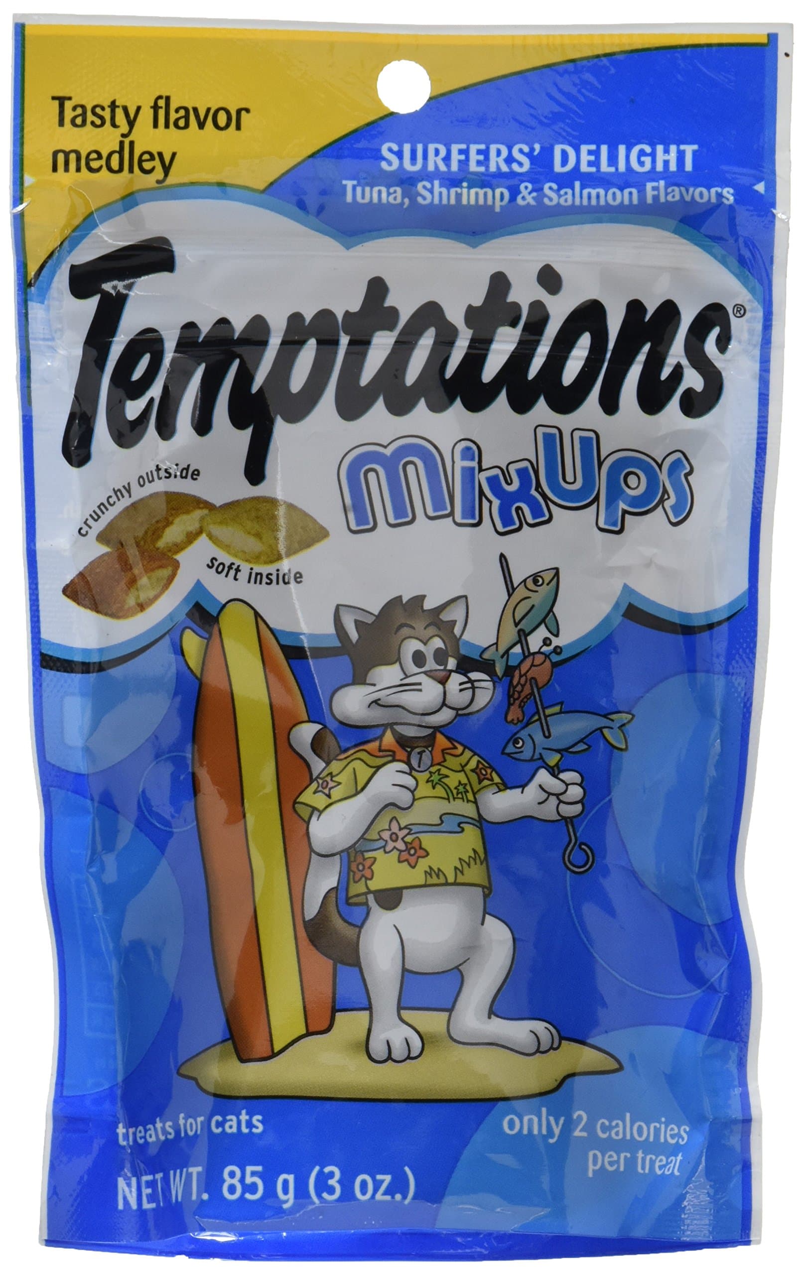 Whiskas Temptations Mix Ups Surfers Delight Cat Treats, 3.0 oz.