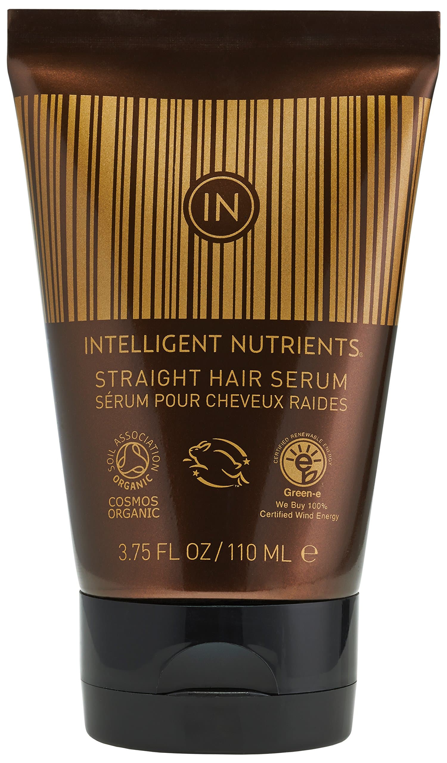 Intelligent Nutrients Straight Hair Serum - Certified Organic Leave-In Hair Serum with Light to Medium Hold (3.75 oz)