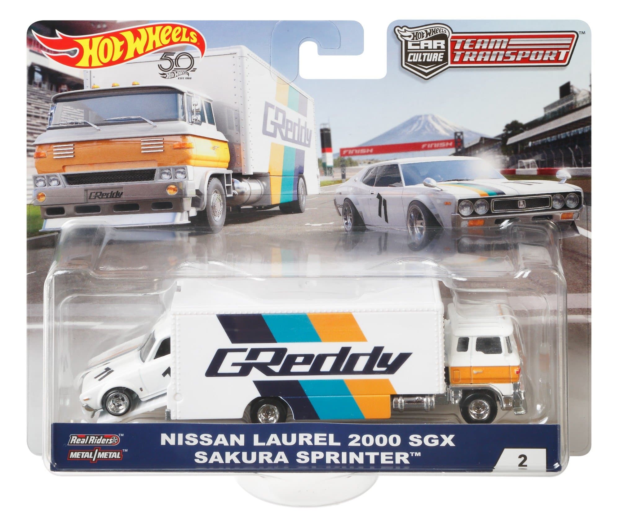 2018 Hot Wheels TEAM TRANSPORT B Assorted [FLF59] Nissan Laurel 2000 Sacra Printer (Hot Wheels) NISSAN LAUREL 2000 SGX/SAKURA SPRINTER