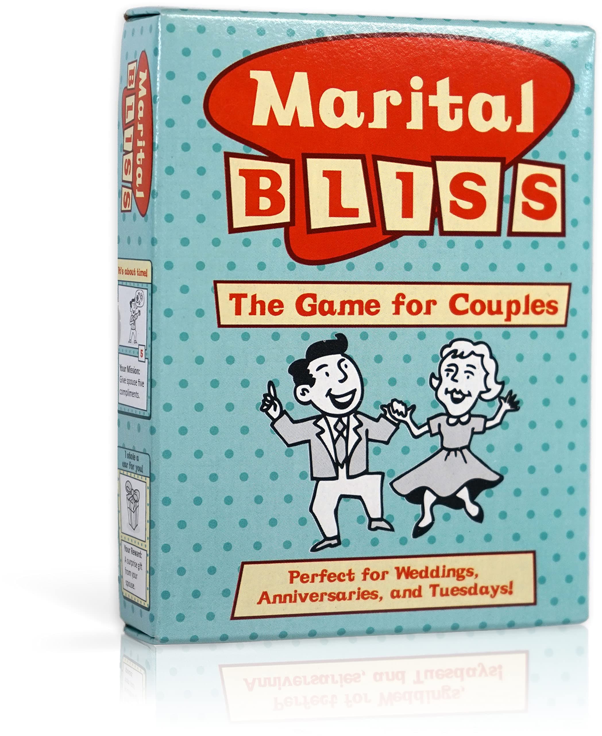 Marital Bliss - Old Version - The Real-Life Secret Mission Couples Game. A Hilarious Couples Gift for Weddings, Anniversaries, and Tuesday Nights