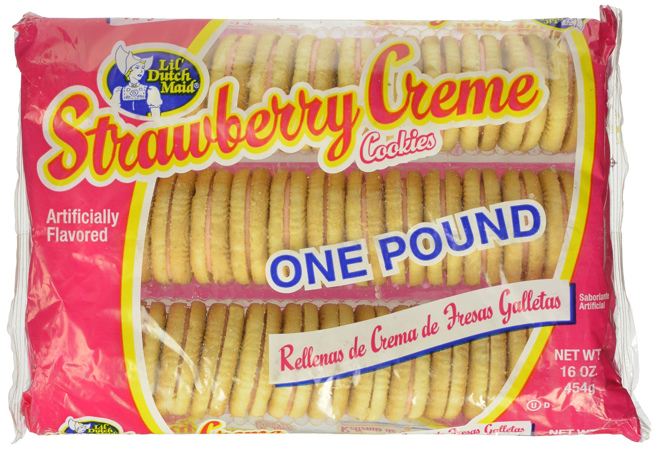 Little Dutch Maid Strawberry Cream Cookie, 16 Ounce
