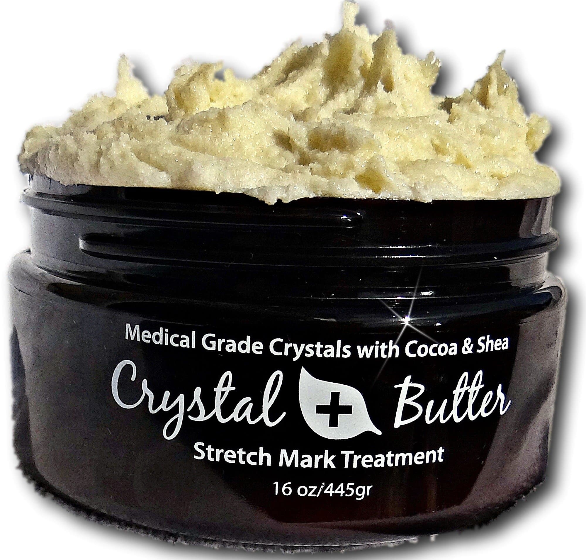 Best STRETCH MARK Scrub Exfoliant- microdermabrasion Crystal Butter Scrub 1lb