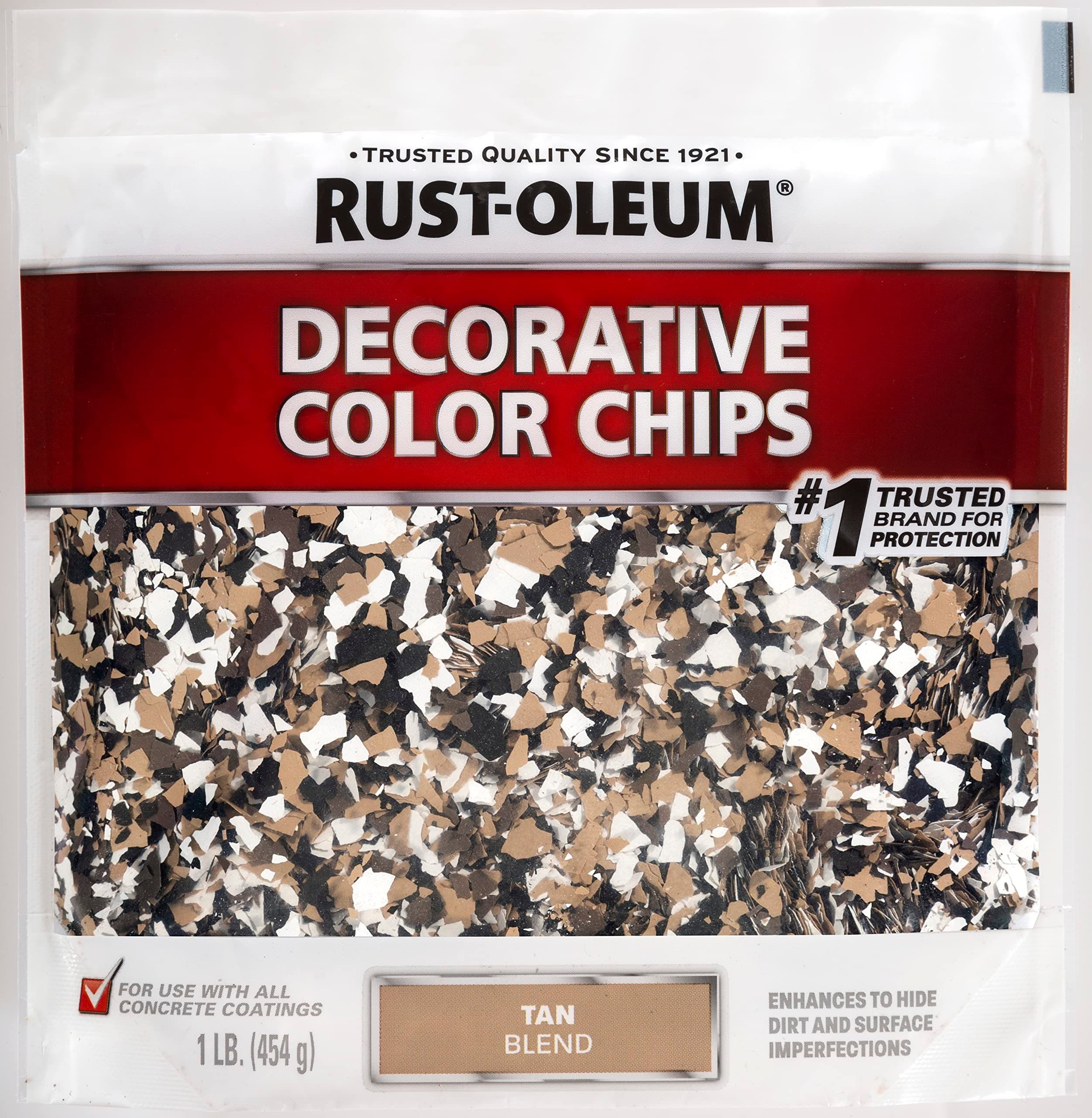 312447 Decorative Color Chips, 1 Pound (Pack of 1), Tan Blend