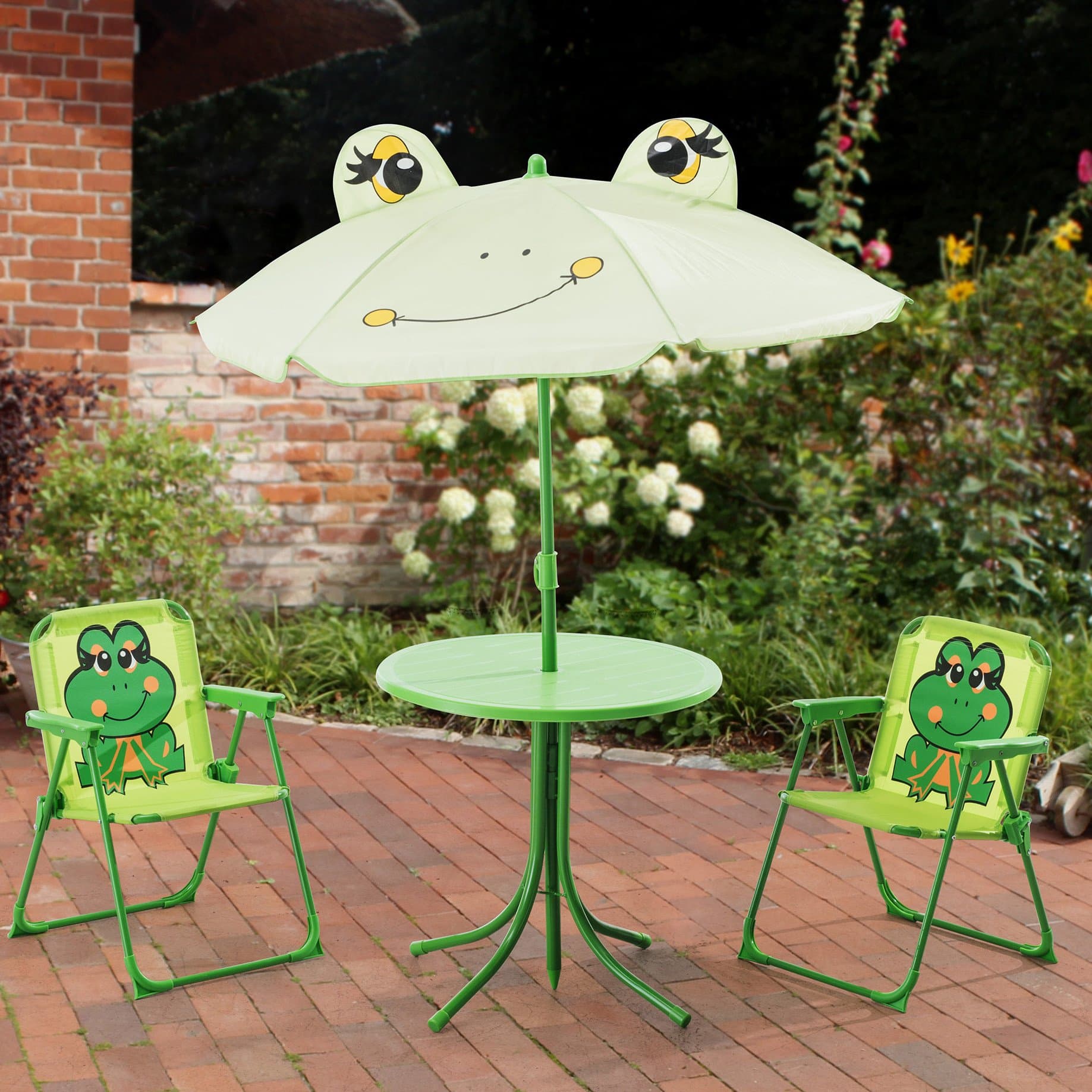 Myah Frog Kids 4 Piece Table and Chair Set by Zoomie Kids