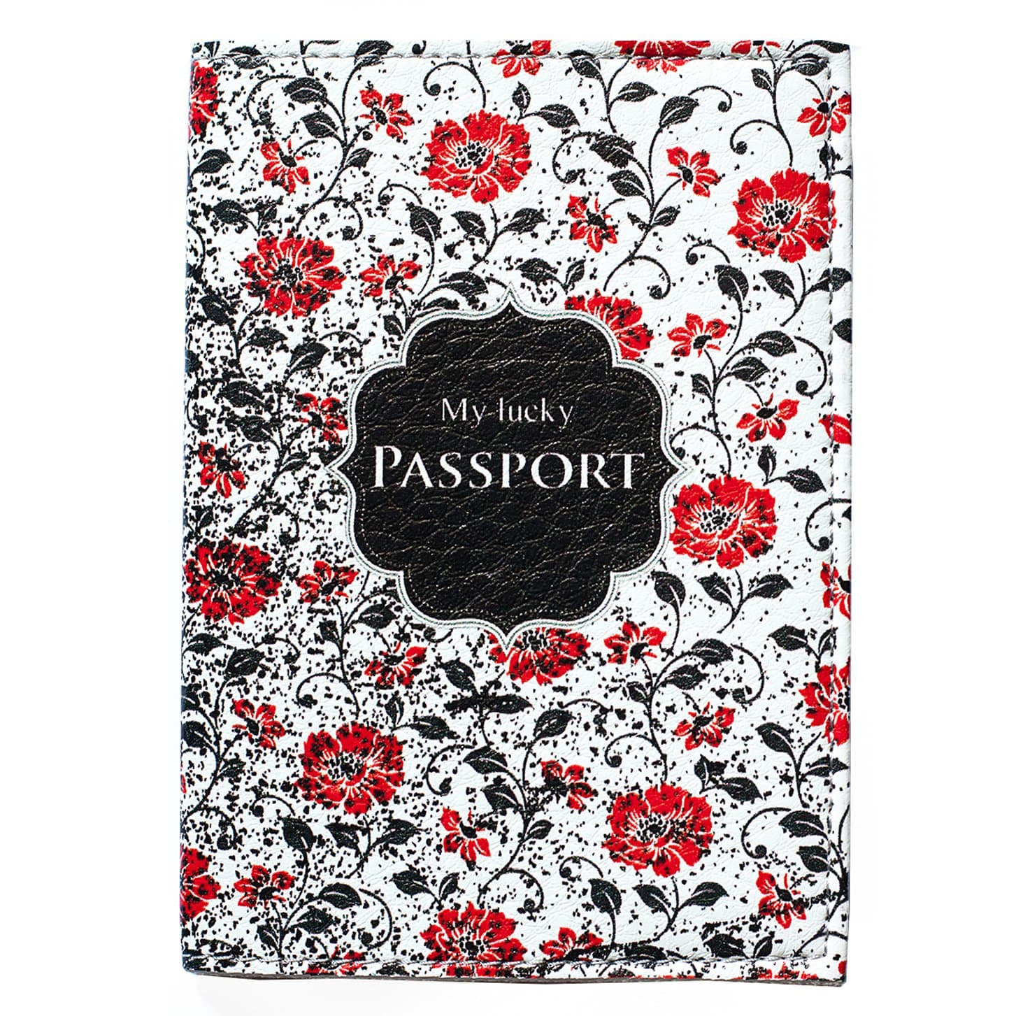 Cute Passport Designer Holder Cover Case Wallet Leather For Women - Flowers