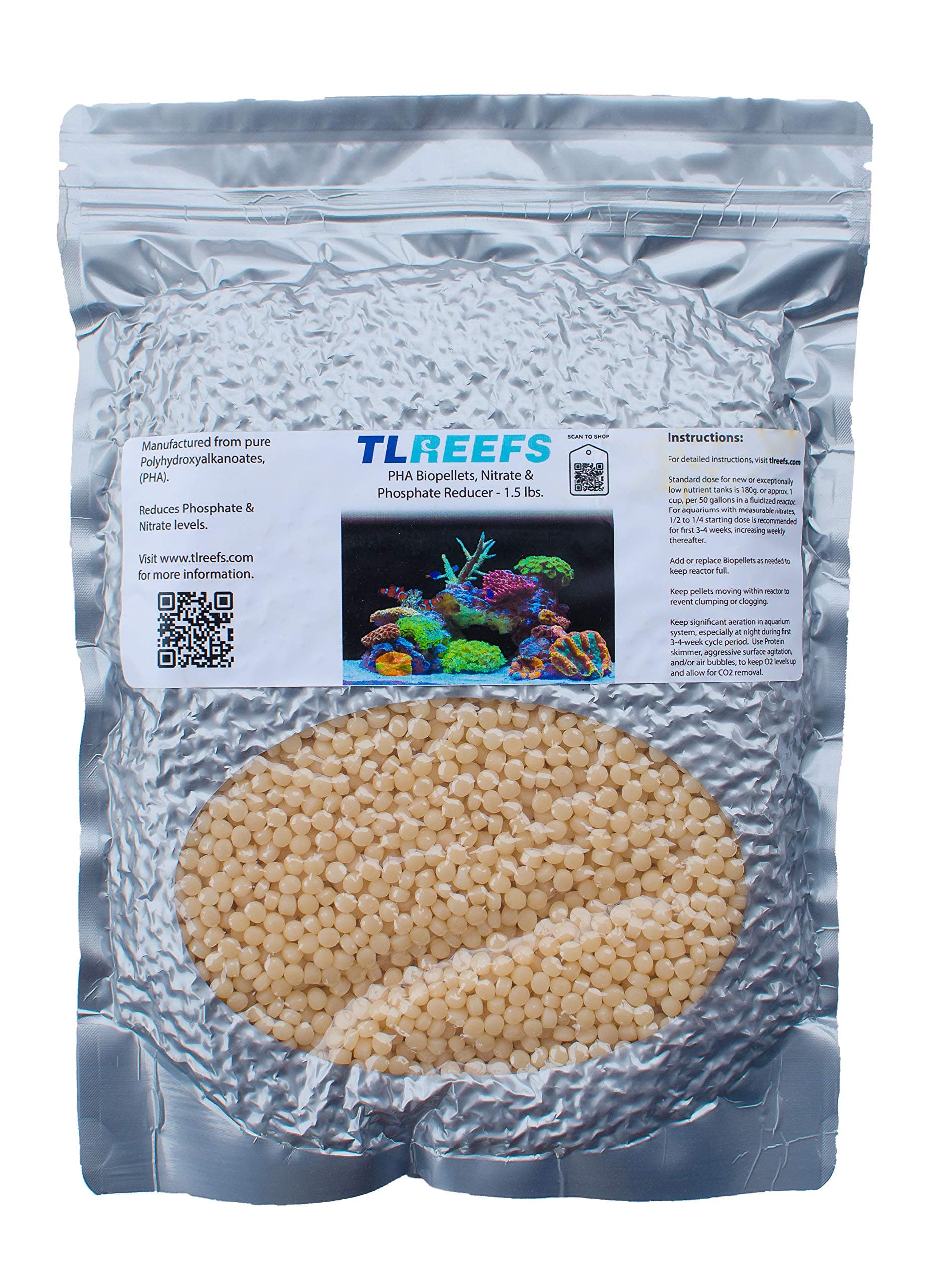 TL Reefs Premium Biopellets for Aquarium (32fl oz, 1000mL)