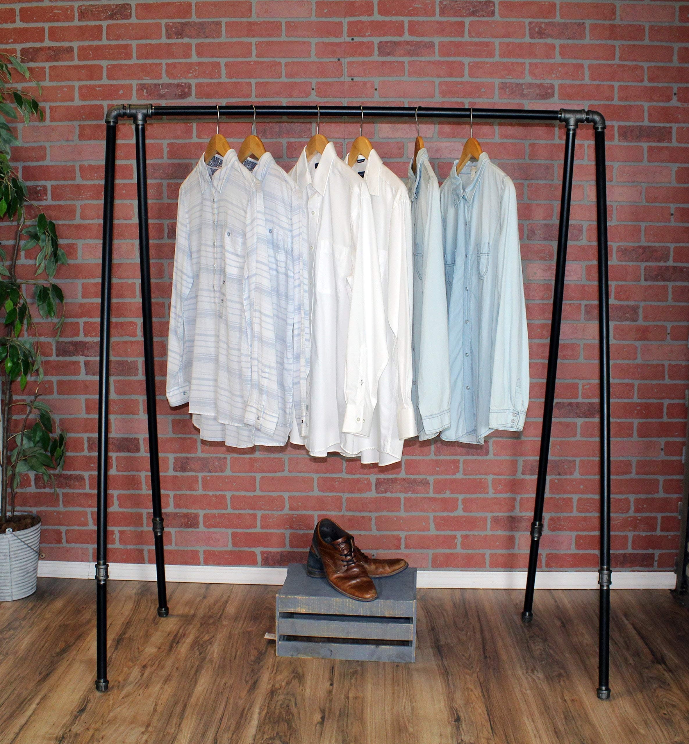 Industrial Style Pipe Garment Rack by William Robert's Vintage