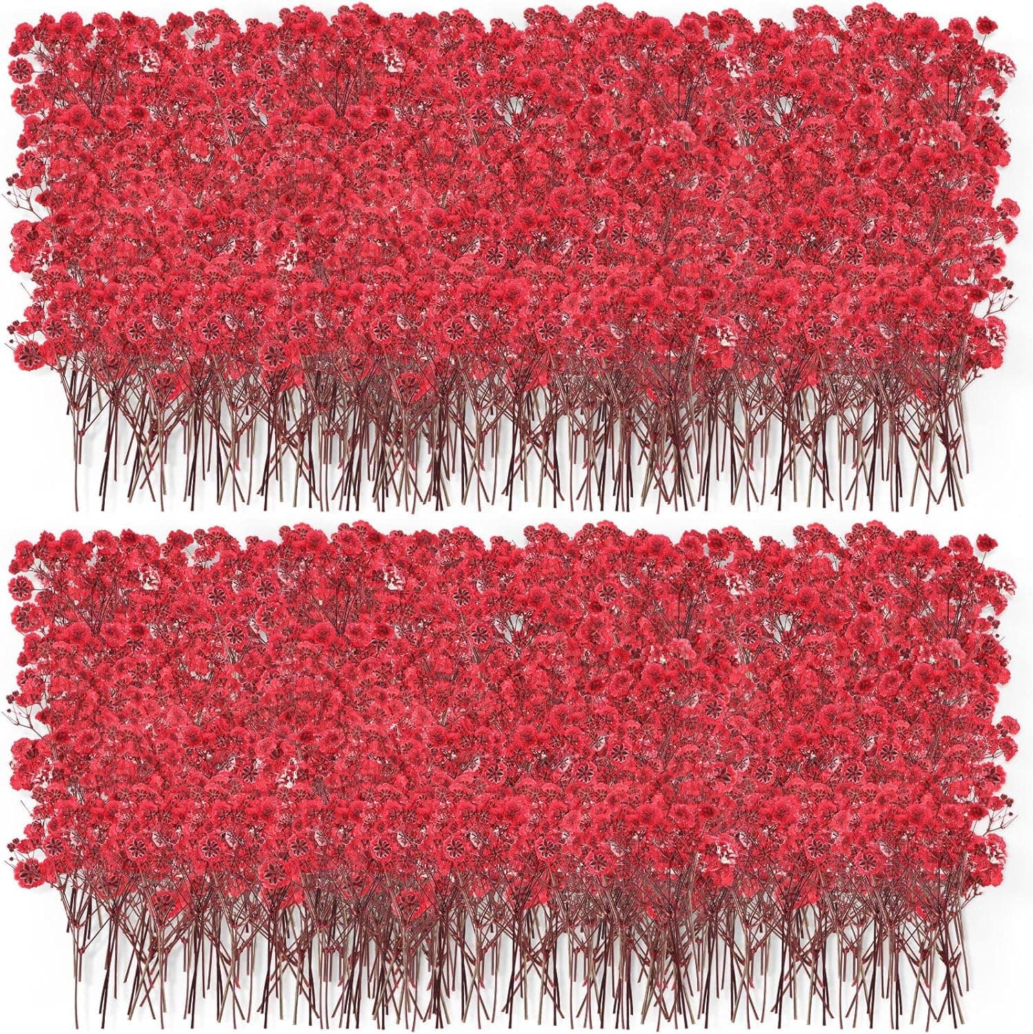 SYOSI Mini Dried Baby's Breath Flowers, 60 Pcs Dried Pressed Flowers 1.97-3.15 Inch Mini Natural Branches Bouquet for Wedding DIY Card Home Party Decor Vase Table Craft Decor