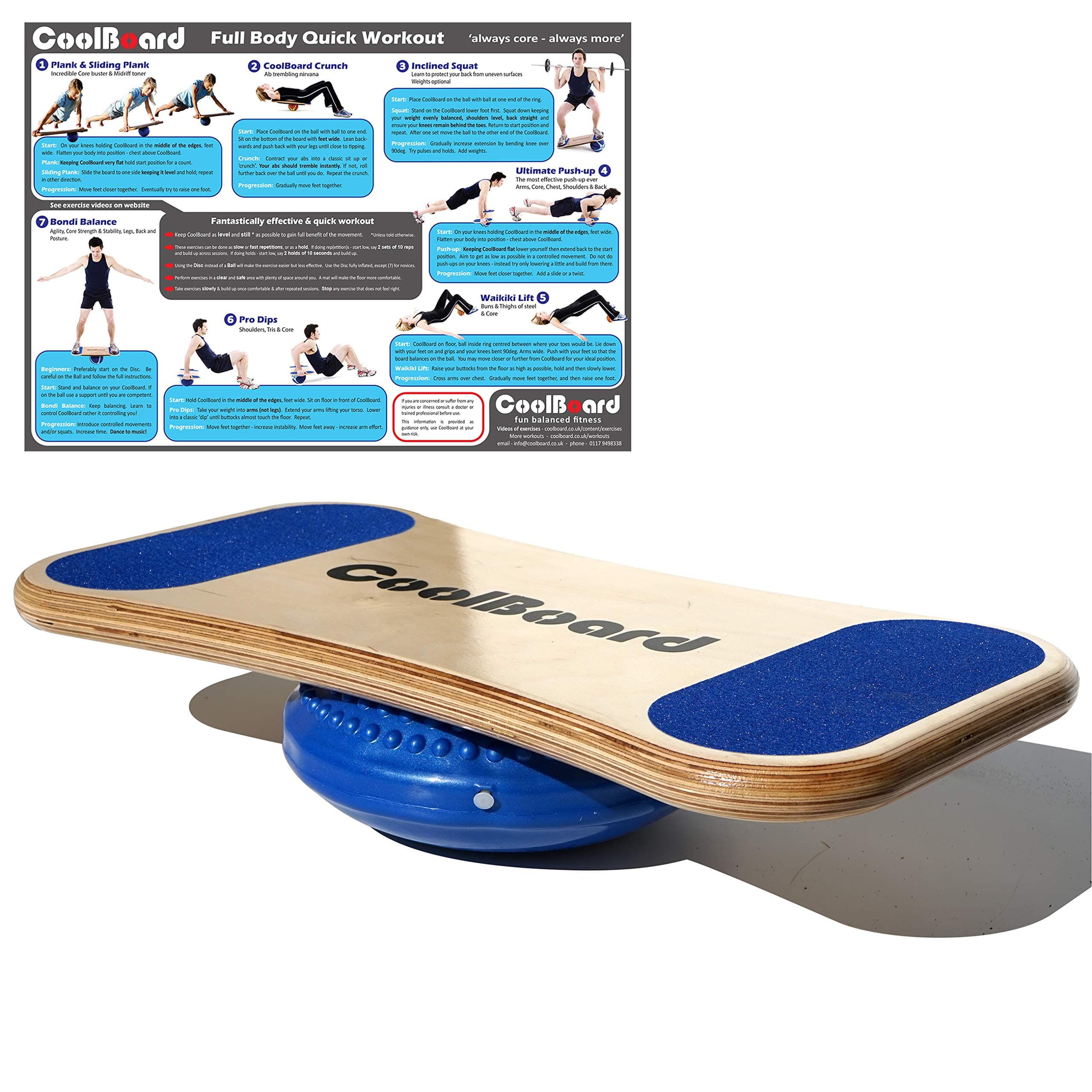 Premium Wobble Boards - Balance, Stabilisation & Core Training for All Abilities – Adjustable - For Fitness, Physio, Standing Desk, Sensory, ADHA, Dyslexia & Movement while Sitting
