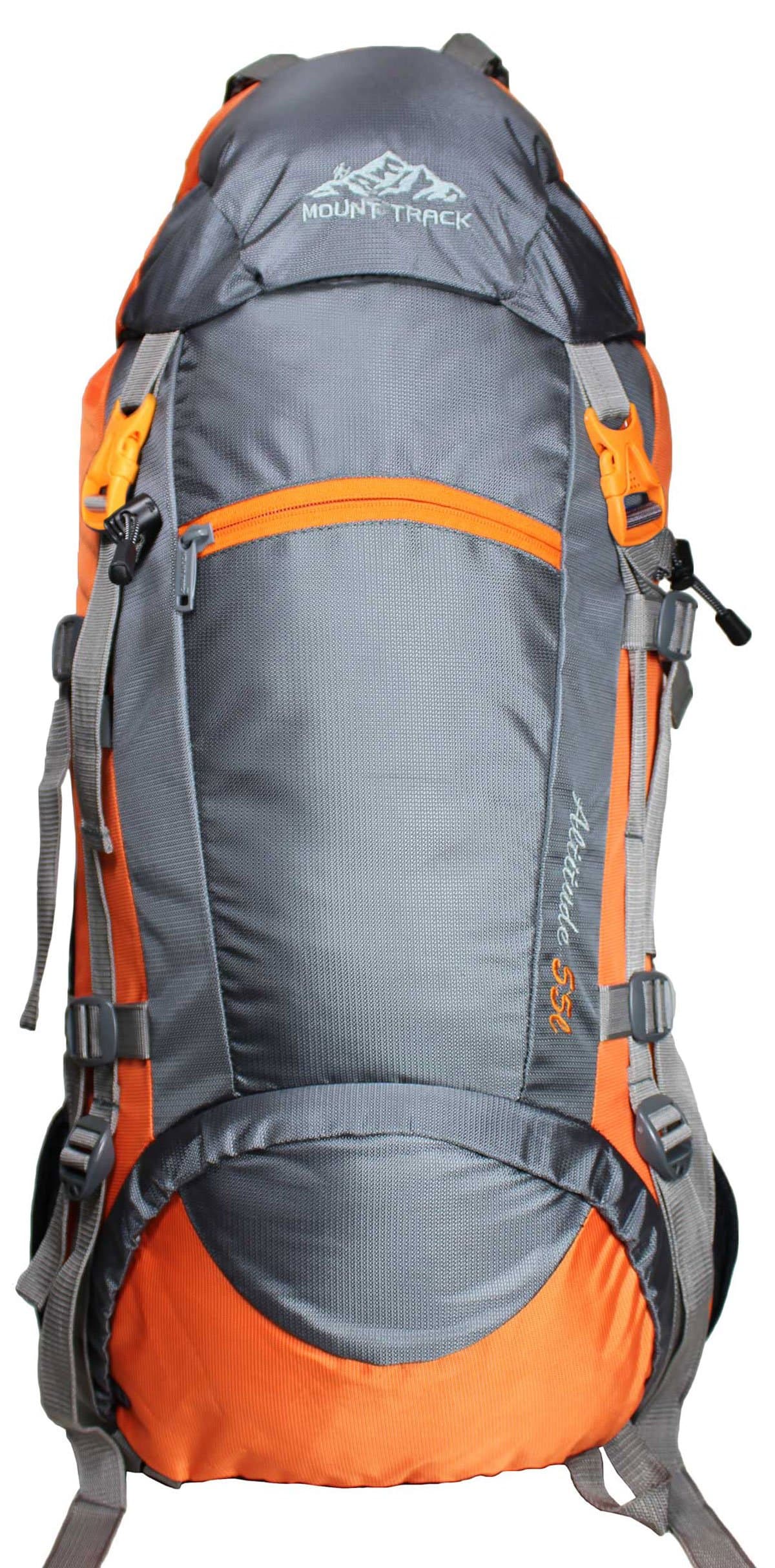 MOUNT TRACK 9102 Altitude Hiking and Trekking 55 L Rucksack Backpack with Rain Cover and Laptop Compartment (Orange)