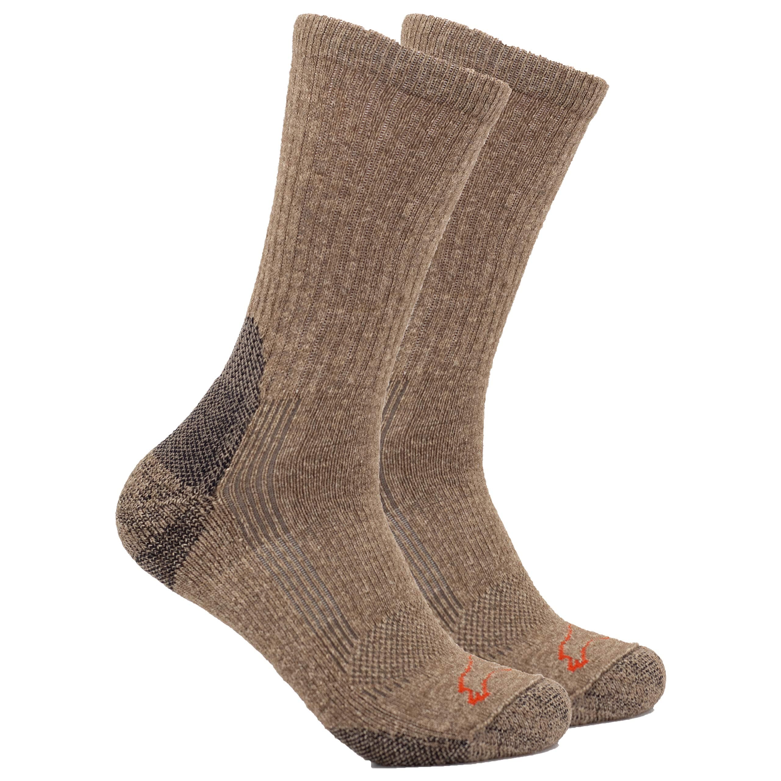 The Buffalo Wool Co. Pro Gear Bison/Silk Crew Socks