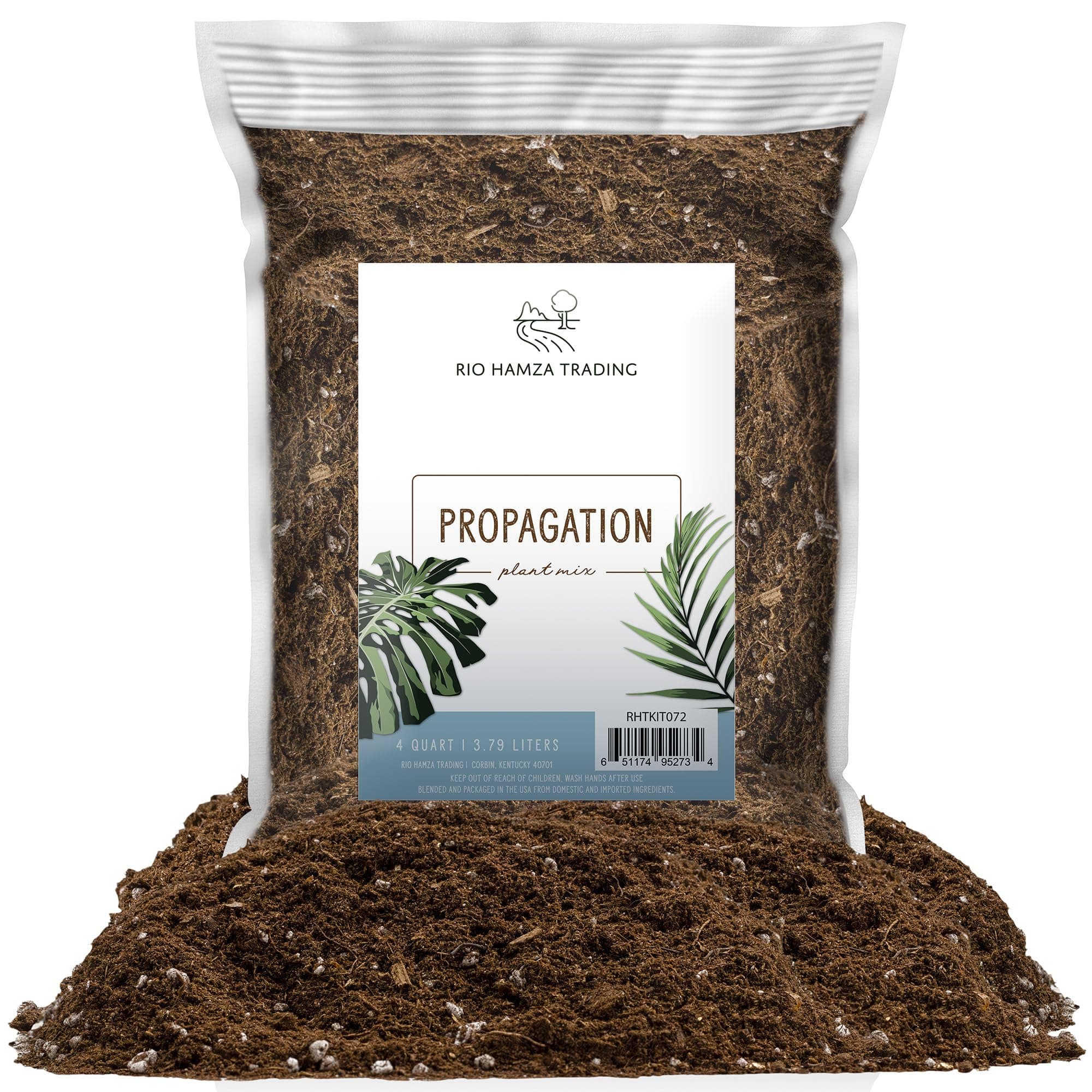 Planting Mix for Plant Propagation (4 Quarts), Hand Blended Soilless Mix for Propagating Plants, House Plants, and More