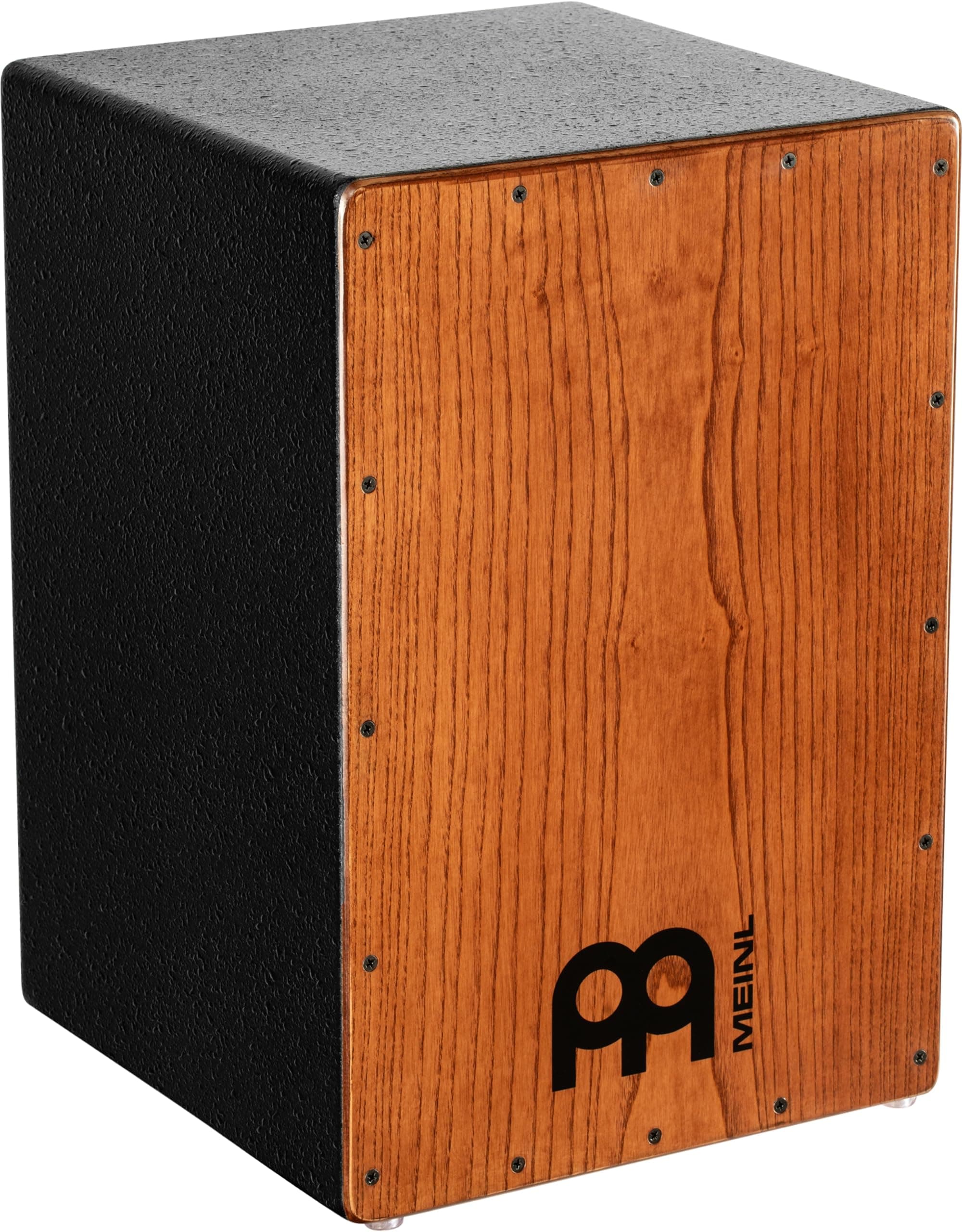 Meinl Percussion HCAJ1AWA Stained American Cajon, Black/White Ash
