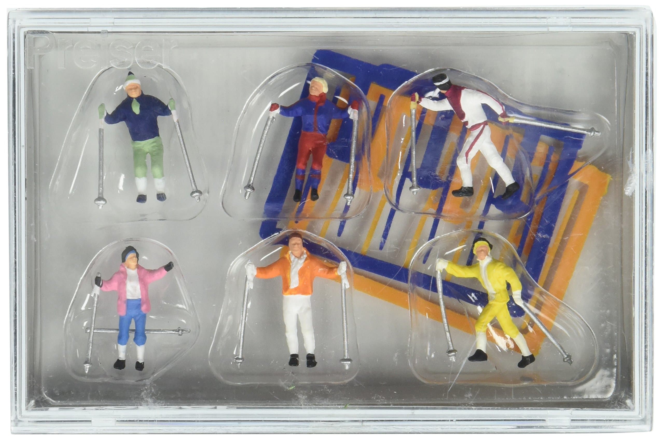 Preiser10312 Cross Country Skiers Package(6) HO Model Figure