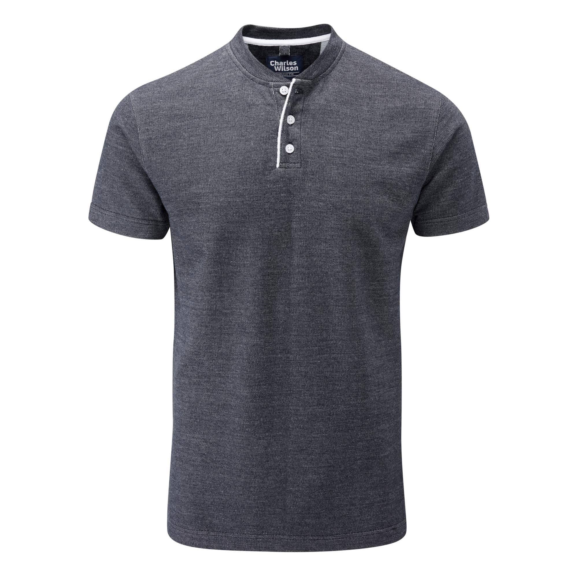 Charles Wilson Henley Neck T-Shirt