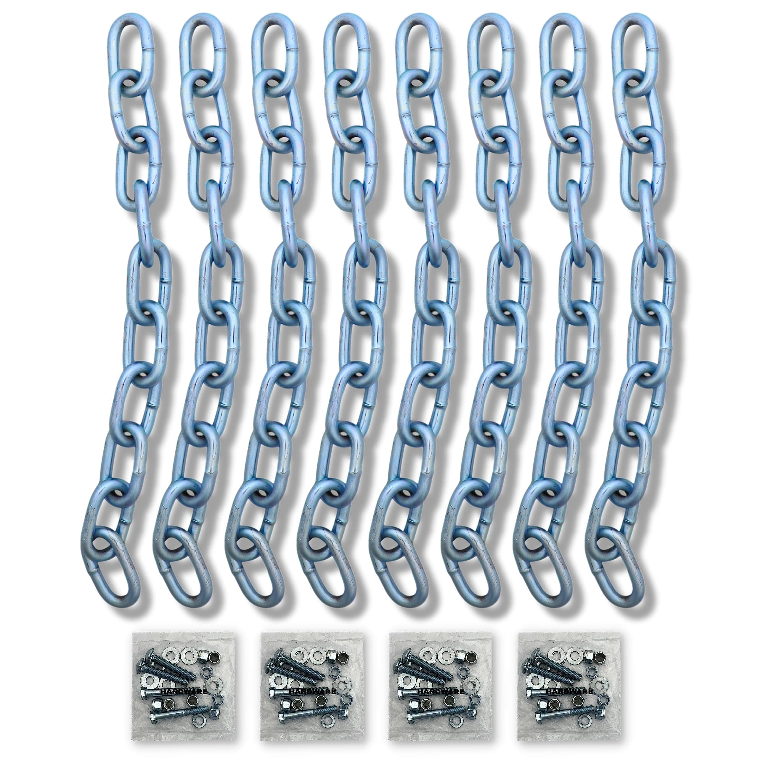 ShootingTargets7 Steel Target Hangers for Gongs - Chains and Rubber Shooting Straps - Steel Target Chain Kit - Rubber Shooting Straps - Steel Targets for Shooting - Hardware for Hanging Targets