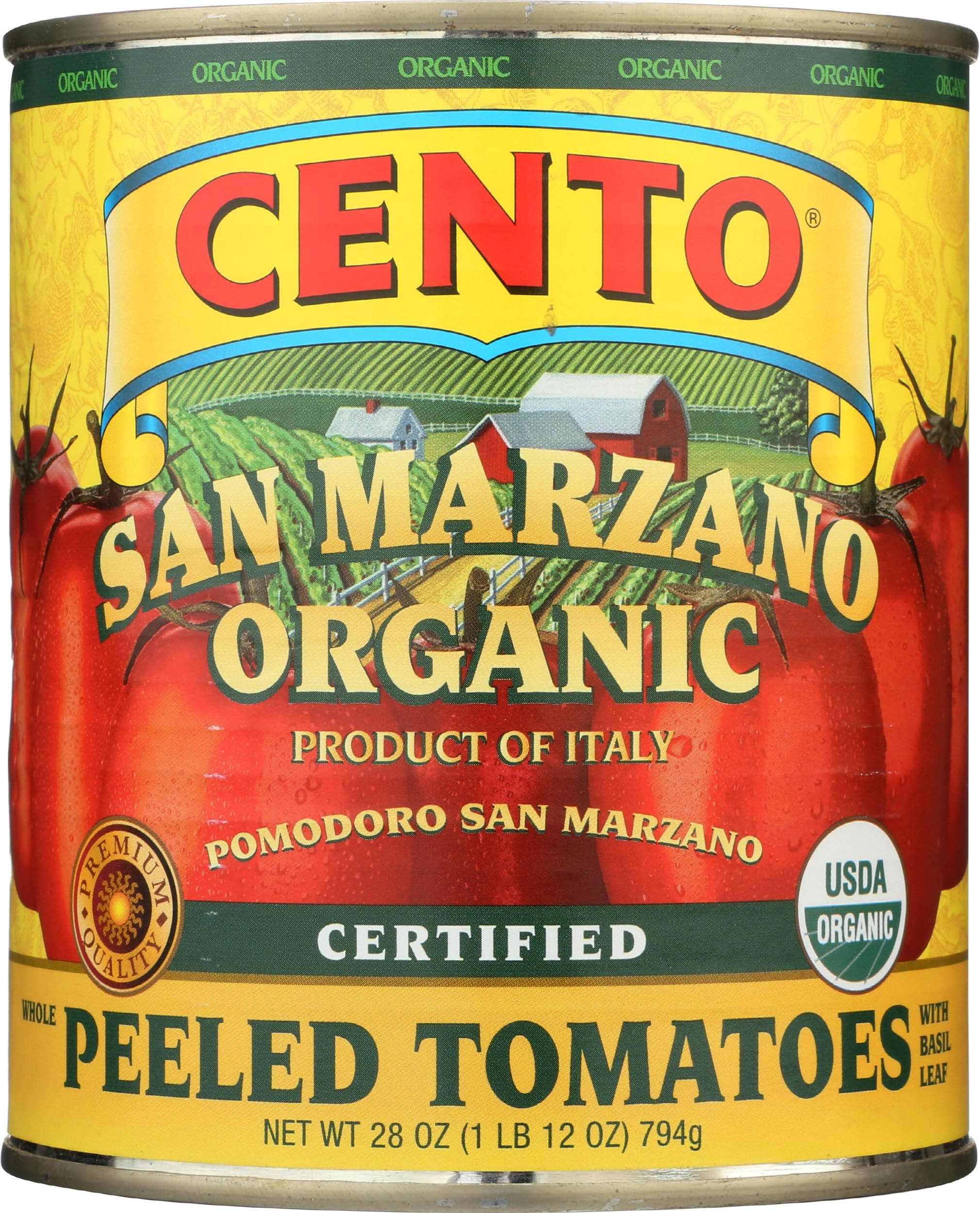Foods, Organic San Marzano Peeled Tomatoes, 28 Ounce