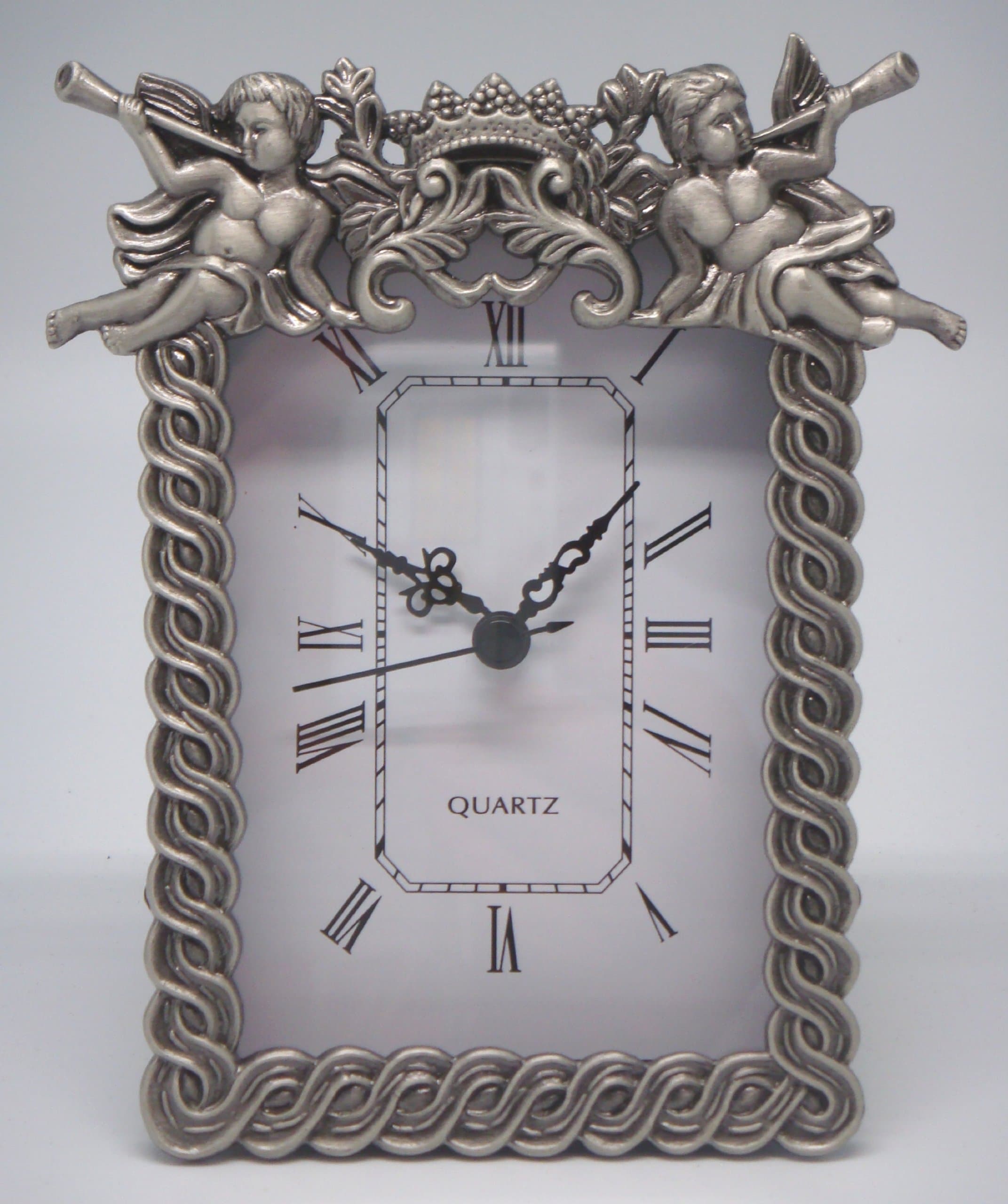 Quartz Clock - Two Cherubs (Item # 1058)