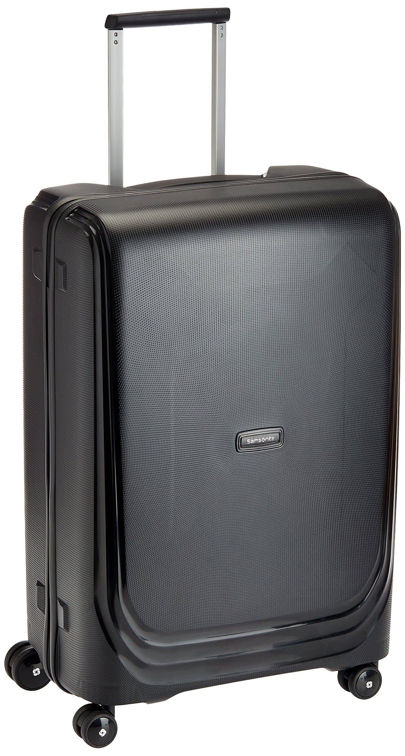 Samsonite Optic Spinner Polypropylene 75 cms Metallic Black Hard Sided Suitcase (68D (0) 19 003)