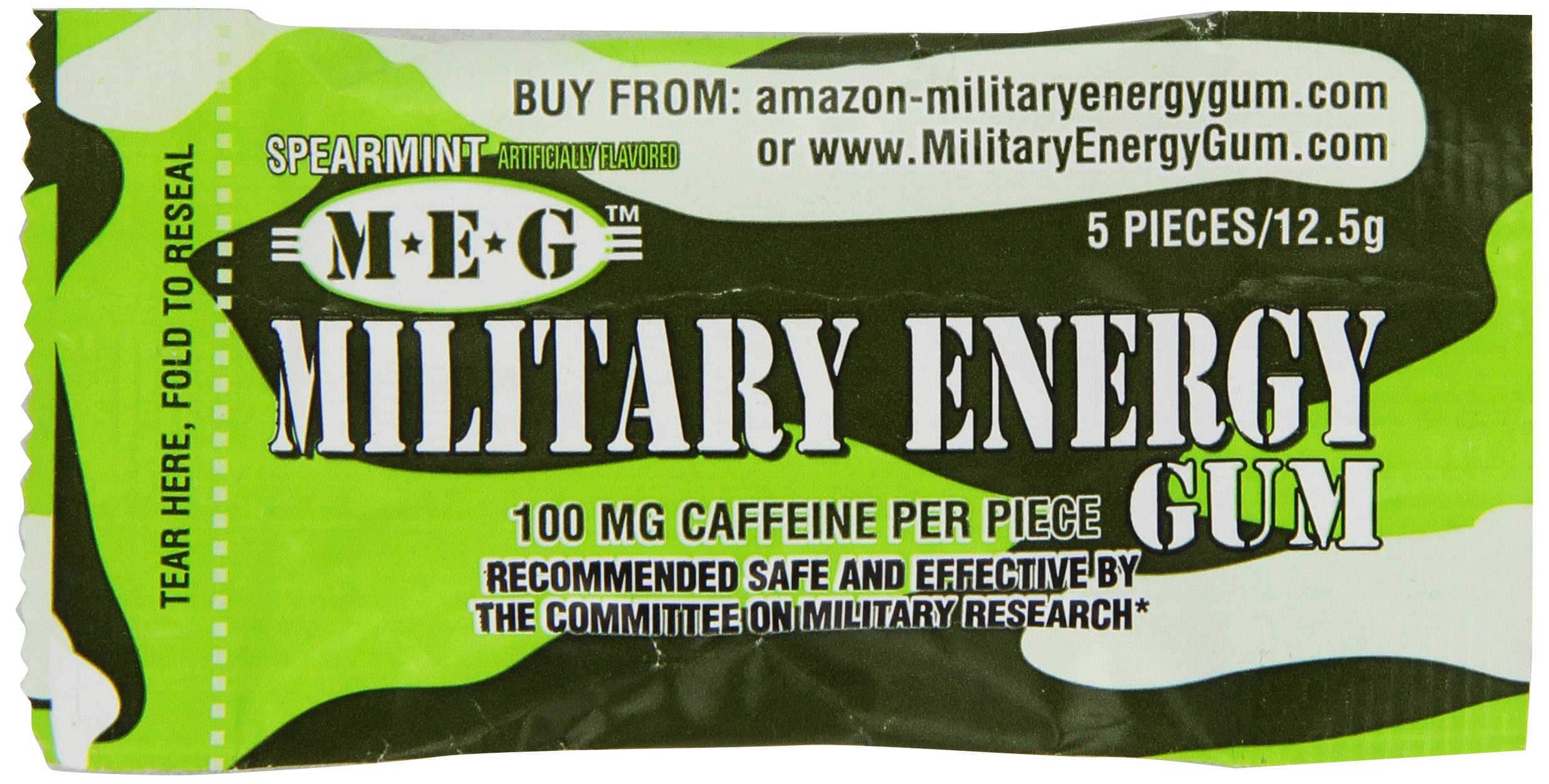 Military Energy Gum - Spearmint