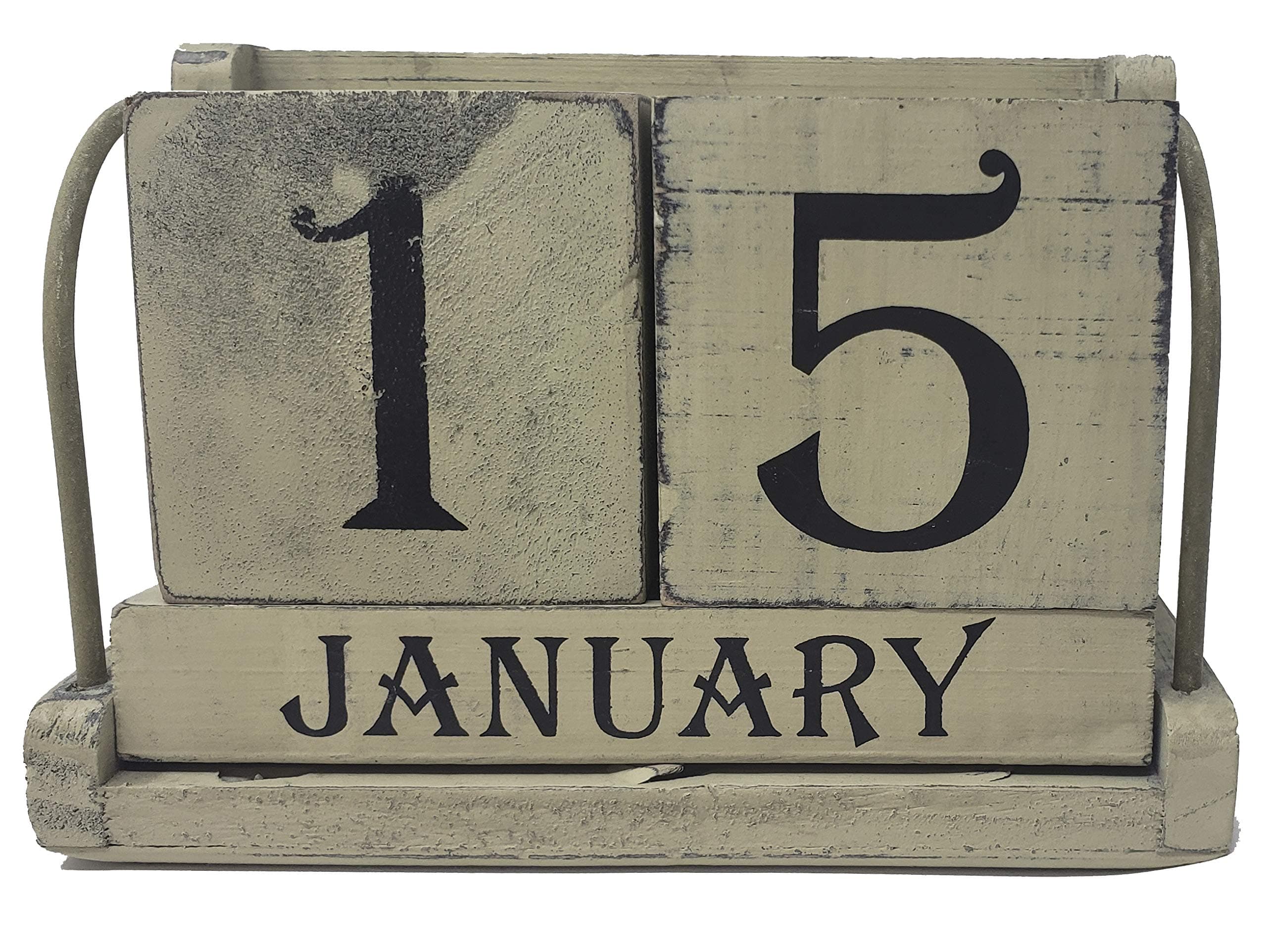 Ohio Wholesale Inc/Kennedy Perpetual Calendar-Shabby Chic (4 x 6 x 3.12)