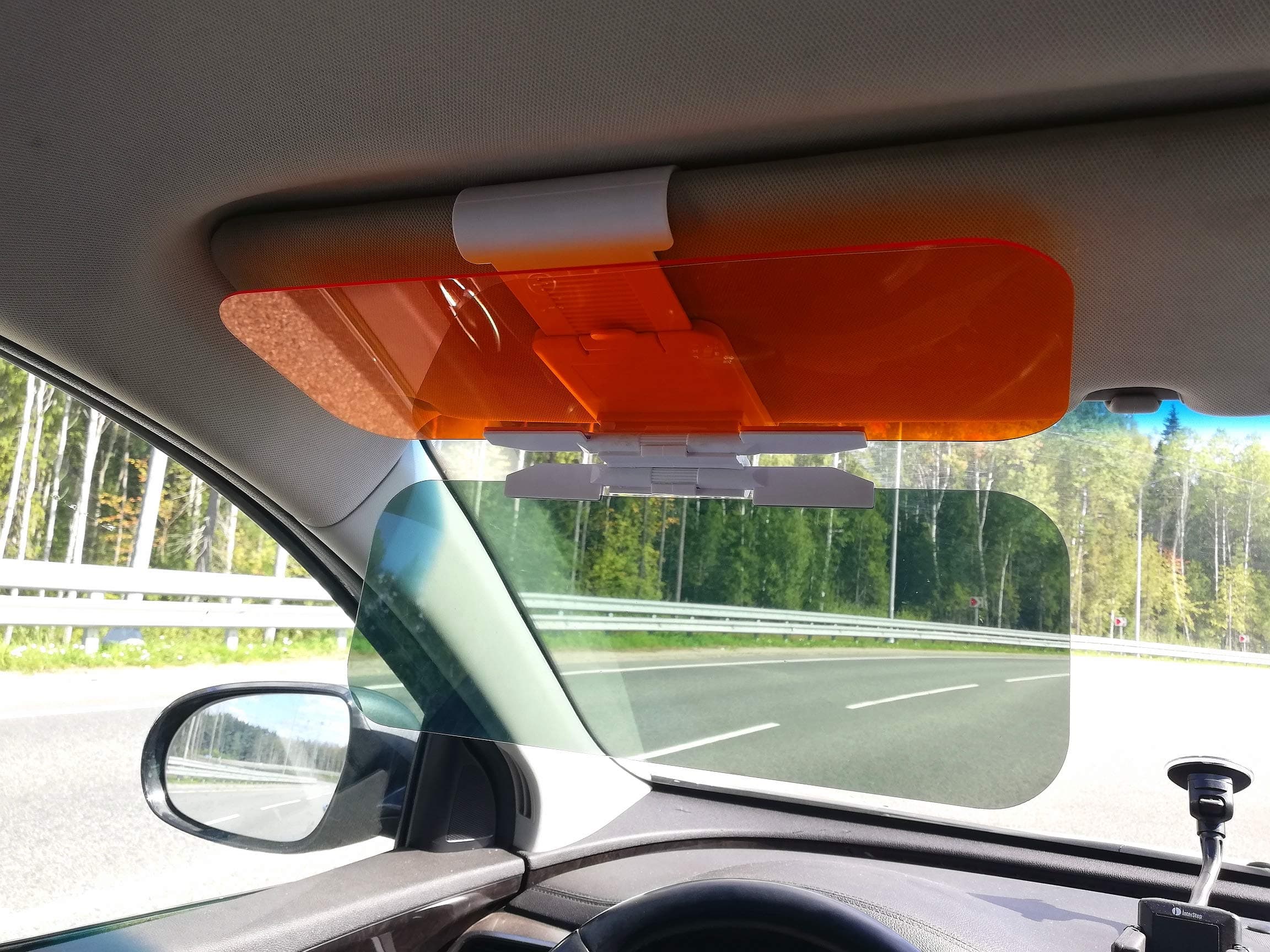 Car Sun Visor Extender Anti Glare Blocker HD Day Night Driving Visor Glare Sun Shield Tinted Lens Blocker Car Extender Visor Sunscreen Extendable Visor for Car Sun Windshield glare blocking visor