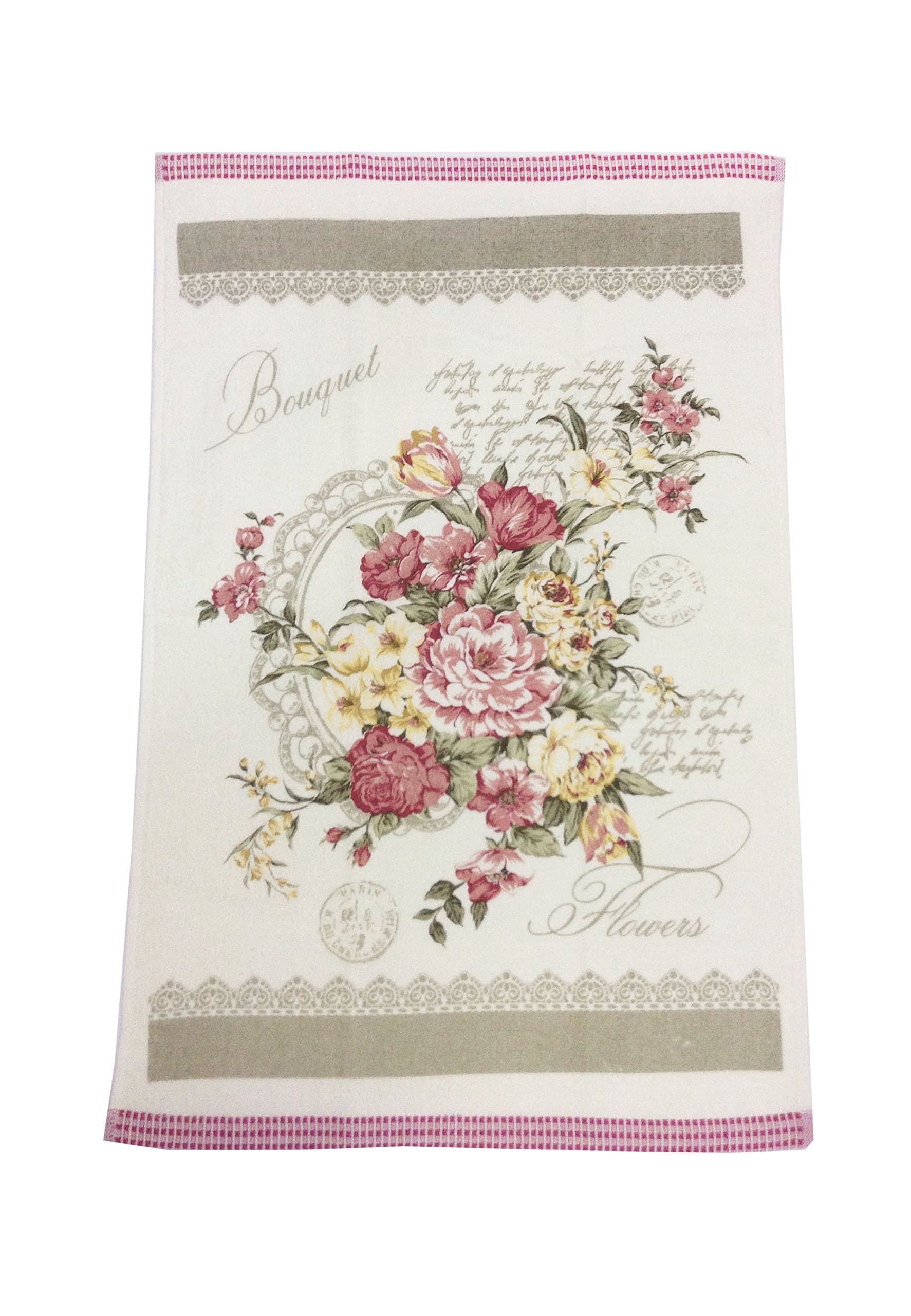HBS Ltd Home Bedding Store Luxury Tea Towel Vintage Kitchen Towels Floral