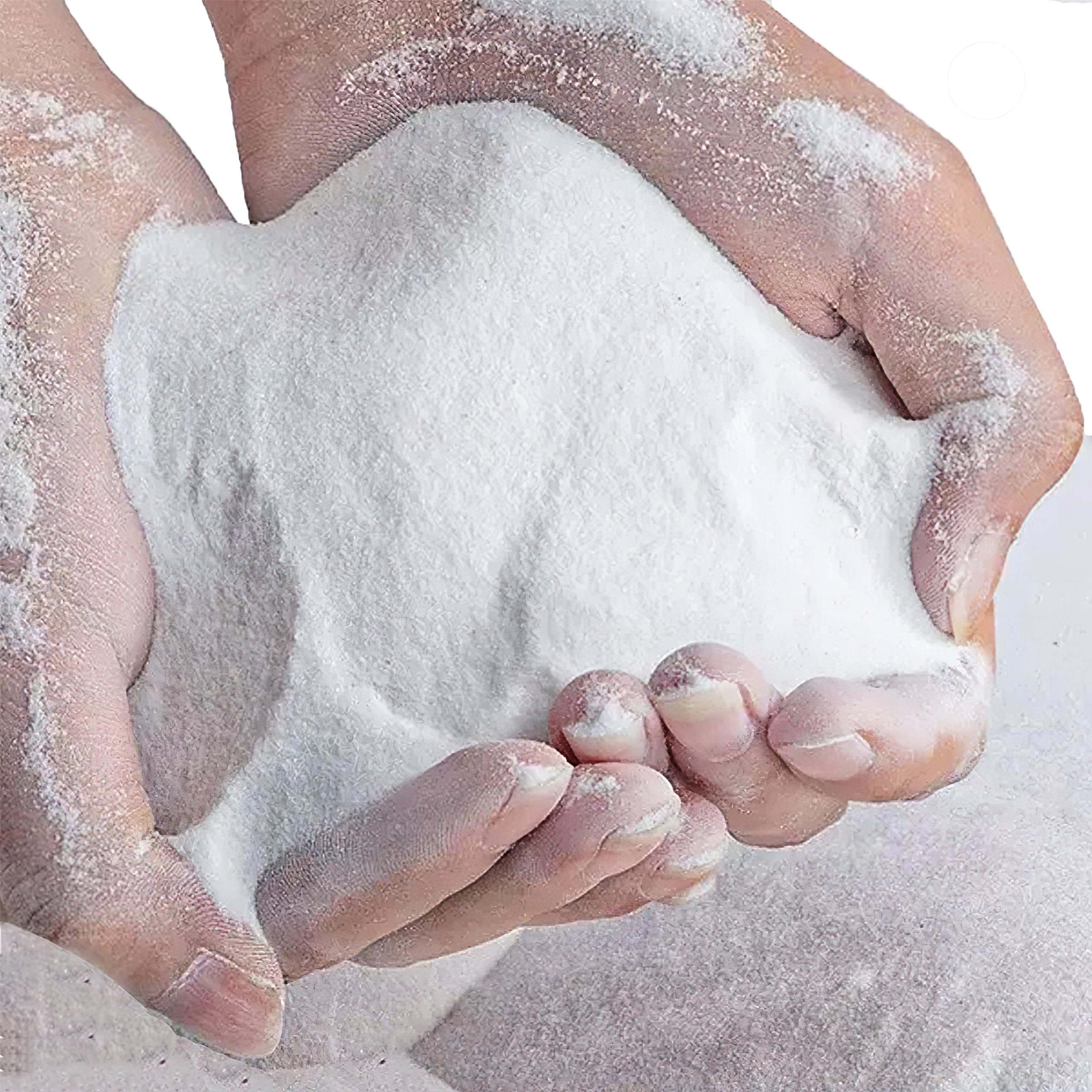 AOSWTLIF White Sand, Quartz 40-80 Mesh, Craft & Acrylic Texture Sand, DIY Painting & Incense Burner (4 LB)