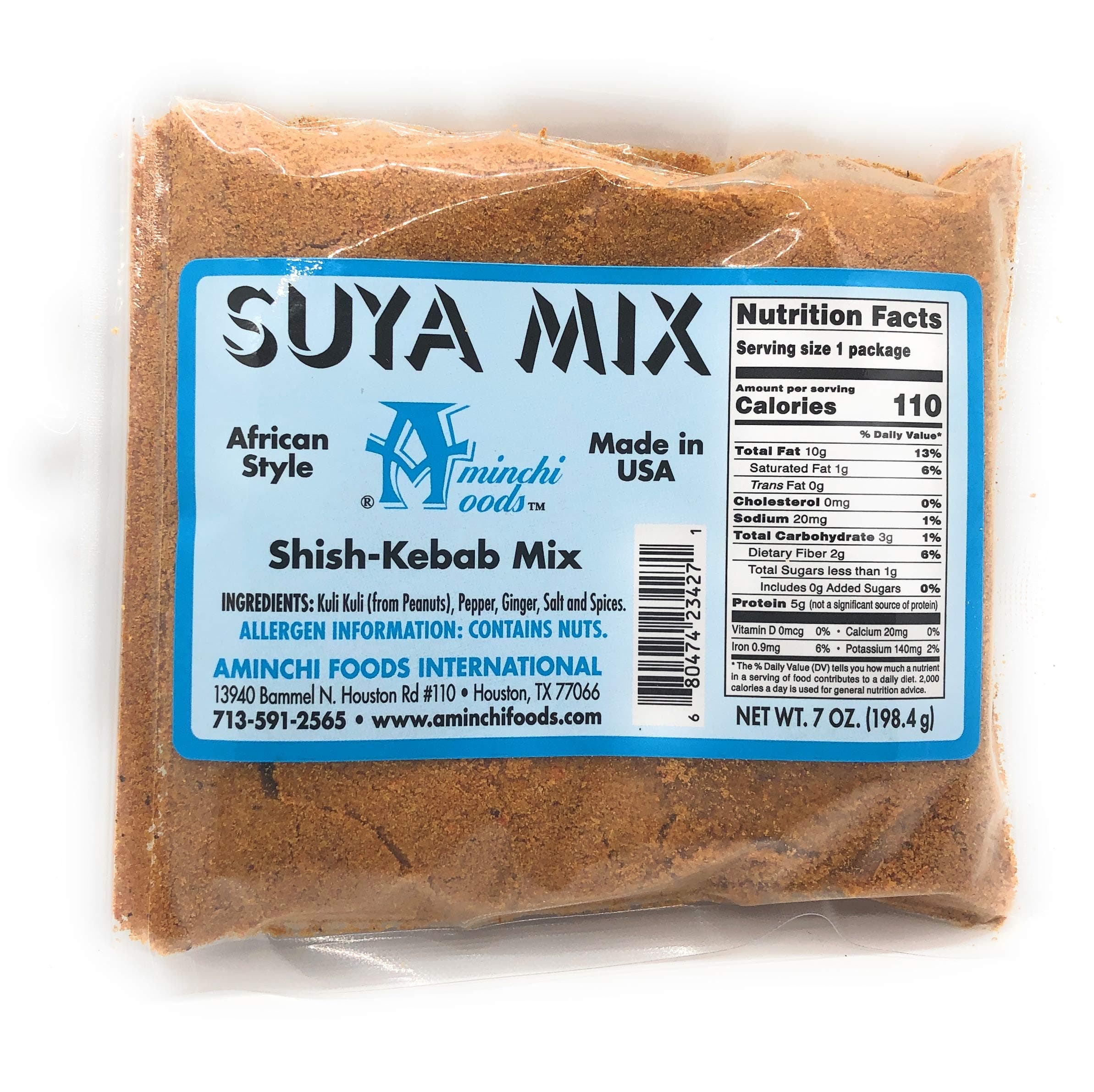 Suya Seasoning - Steak and Beef Seasoning for Grilling -Spicy Powder Sweet Flavor Chicken Seasoning Blend Nigerian Pepper - 6oz