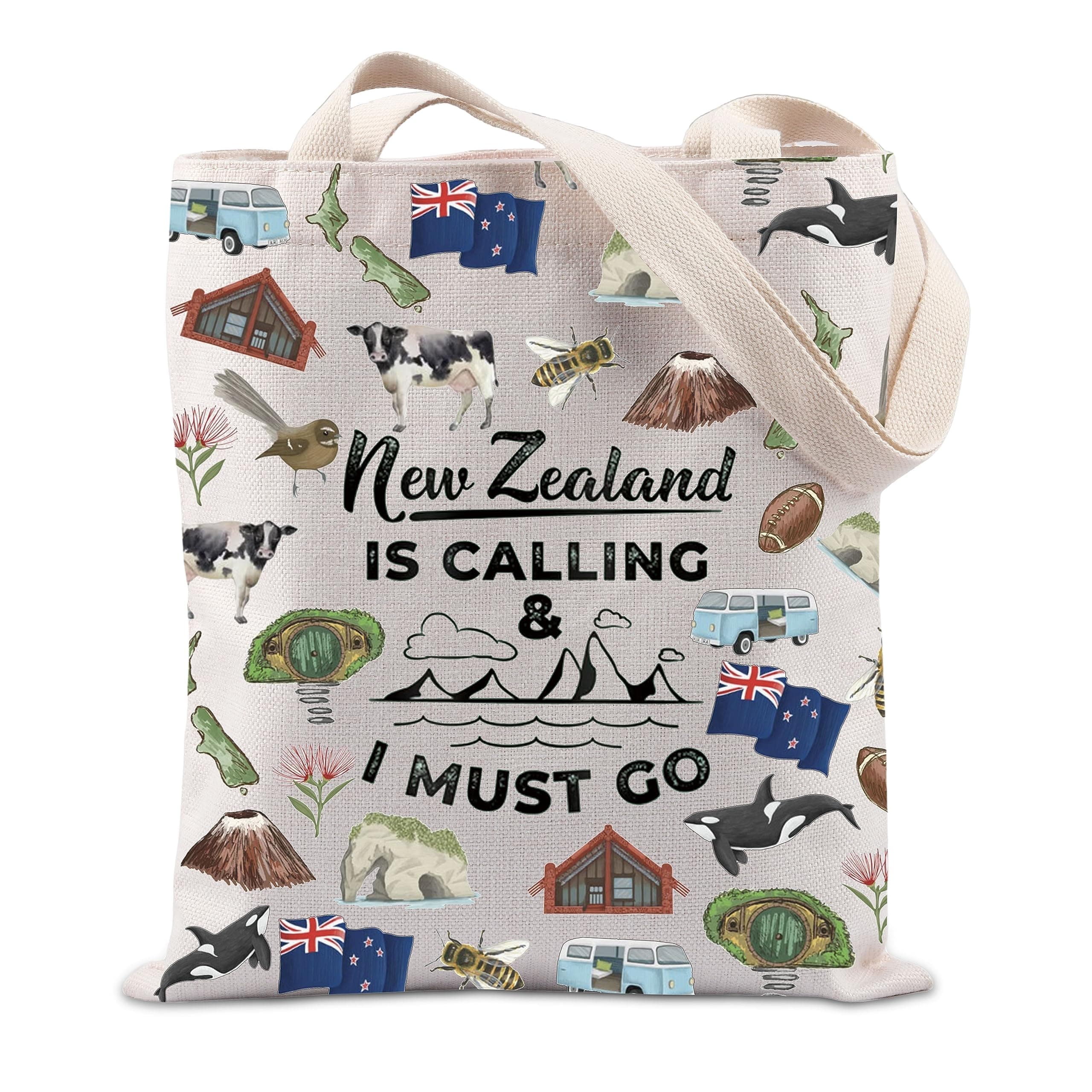 TIIMG New Zealand Inspired Gift Lover Tote Bag - New Zealand Is Calling And I Must Go