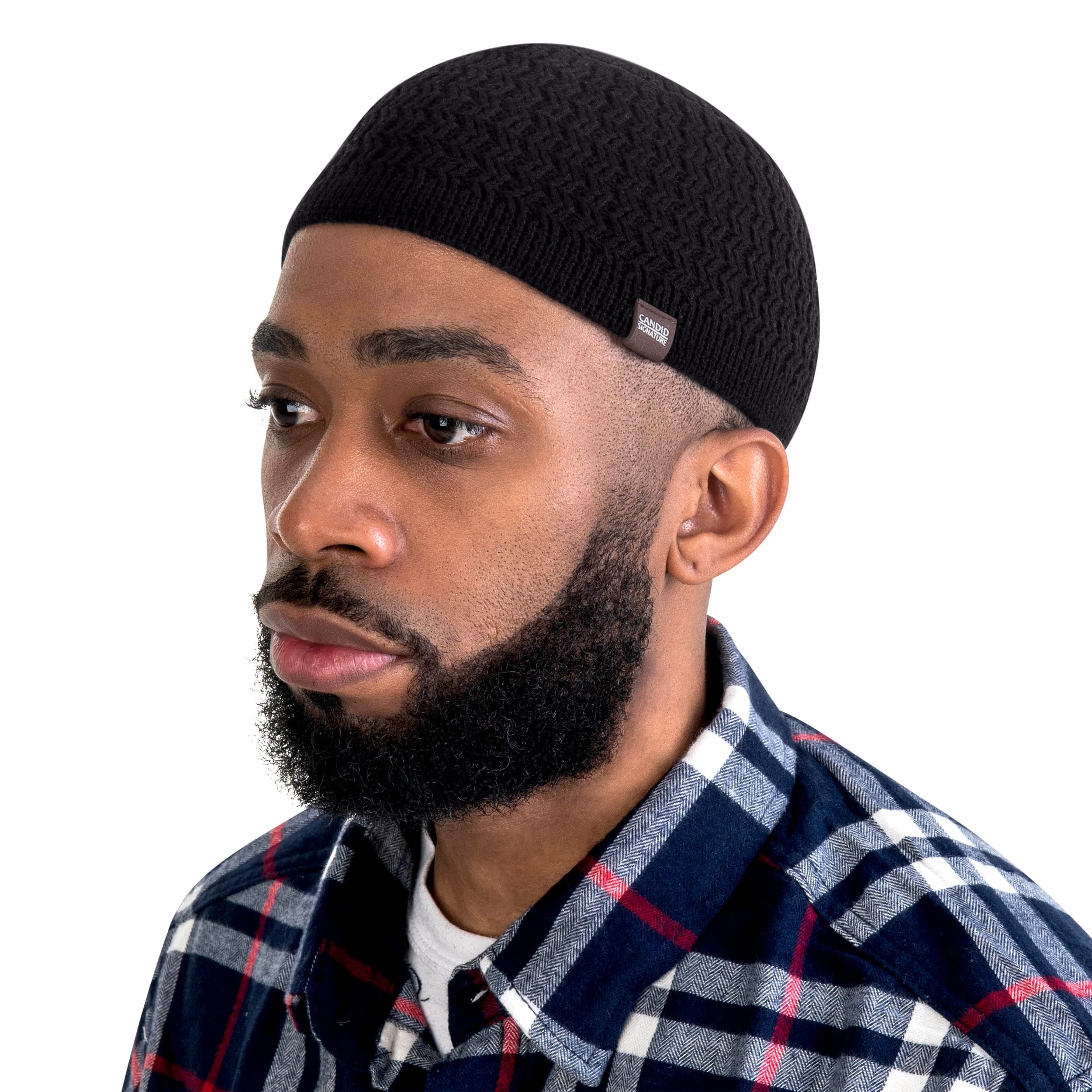 Kufi Cap with ZigZag Knit