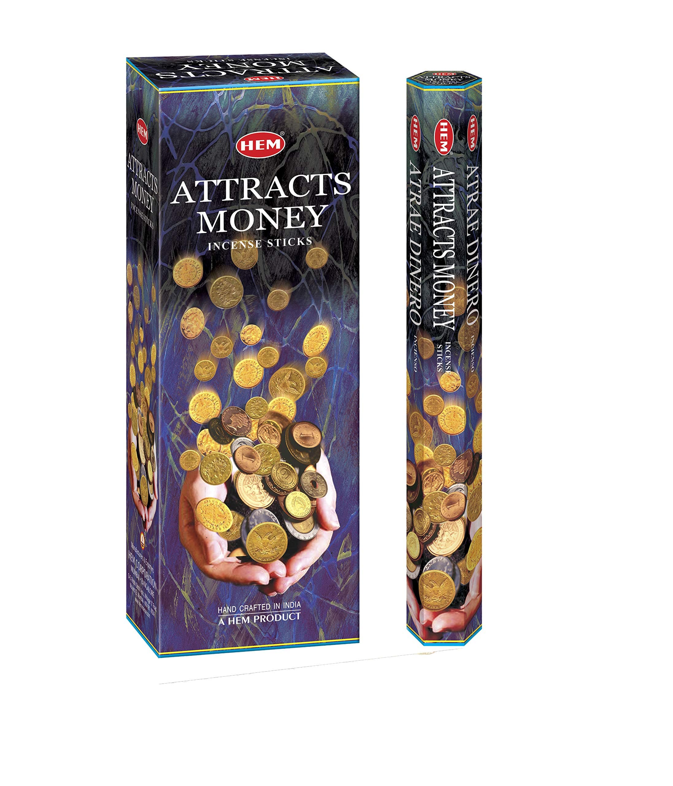Attracts Money - Box of Six 20 Gram Tubes - Incense