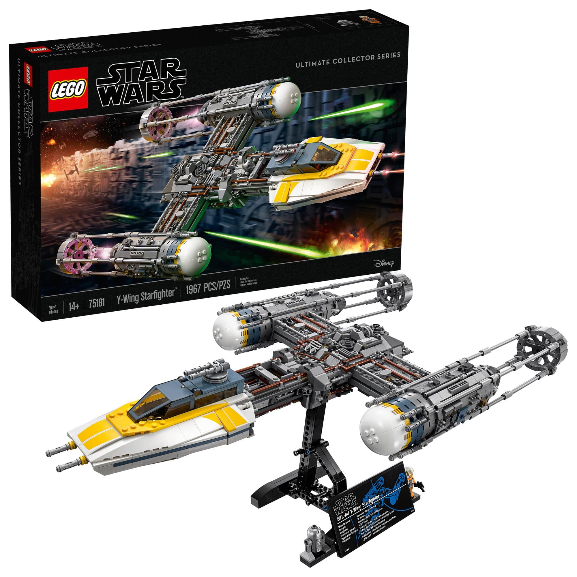 Star Wars Y-Wing Starfighter 75181 Building Kit (1967 Pieces)