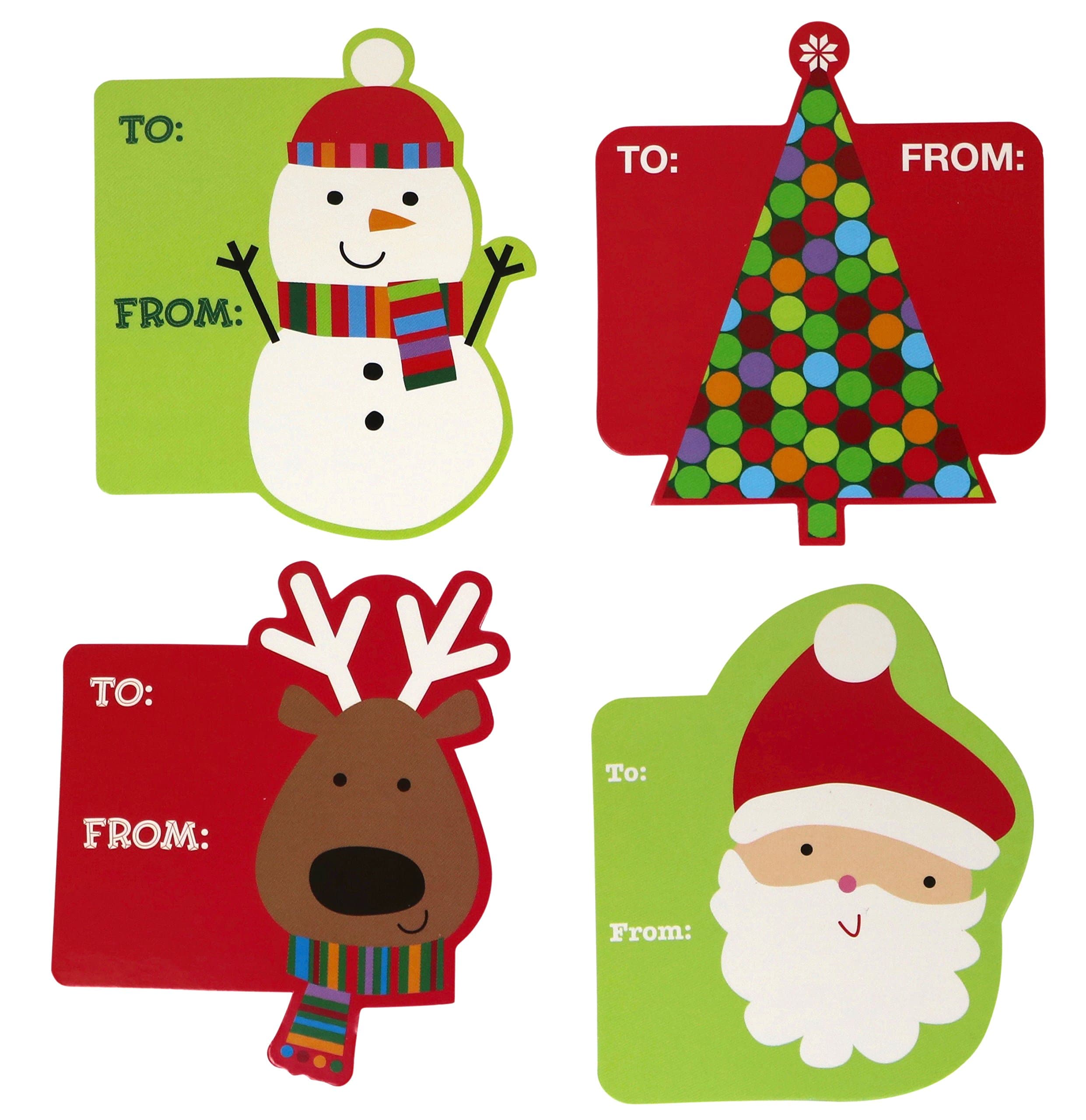 Garvin Peel and Stick Cardstock Christmas - Holiday Gift Tags - 72-Count