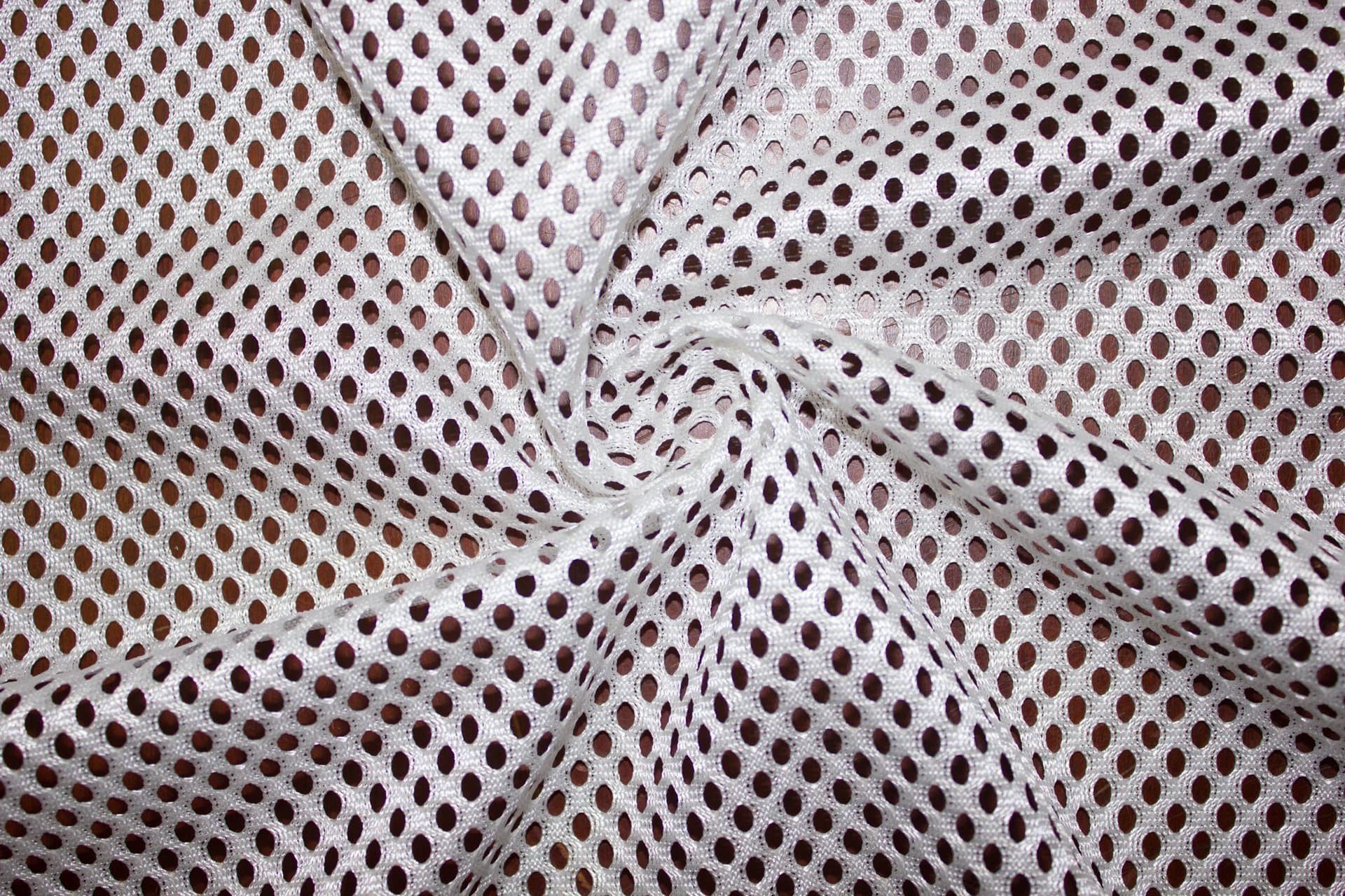 Heavy Athletic Sports Mesh Knit Football Fabric 58"-60" Wide by The Yard (White)
