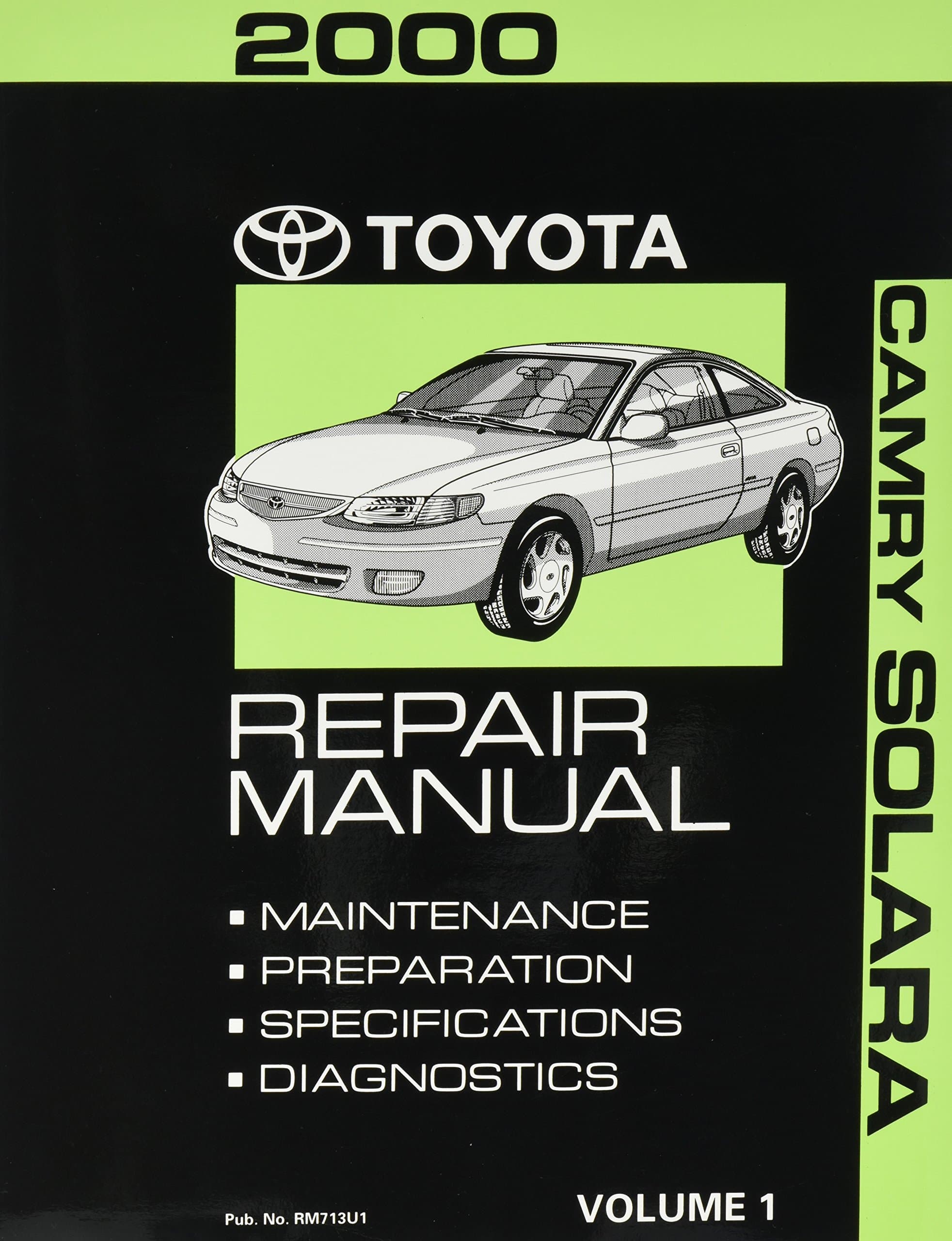 2000 Toyota Camry Solara Repair Manual (Volume 1)