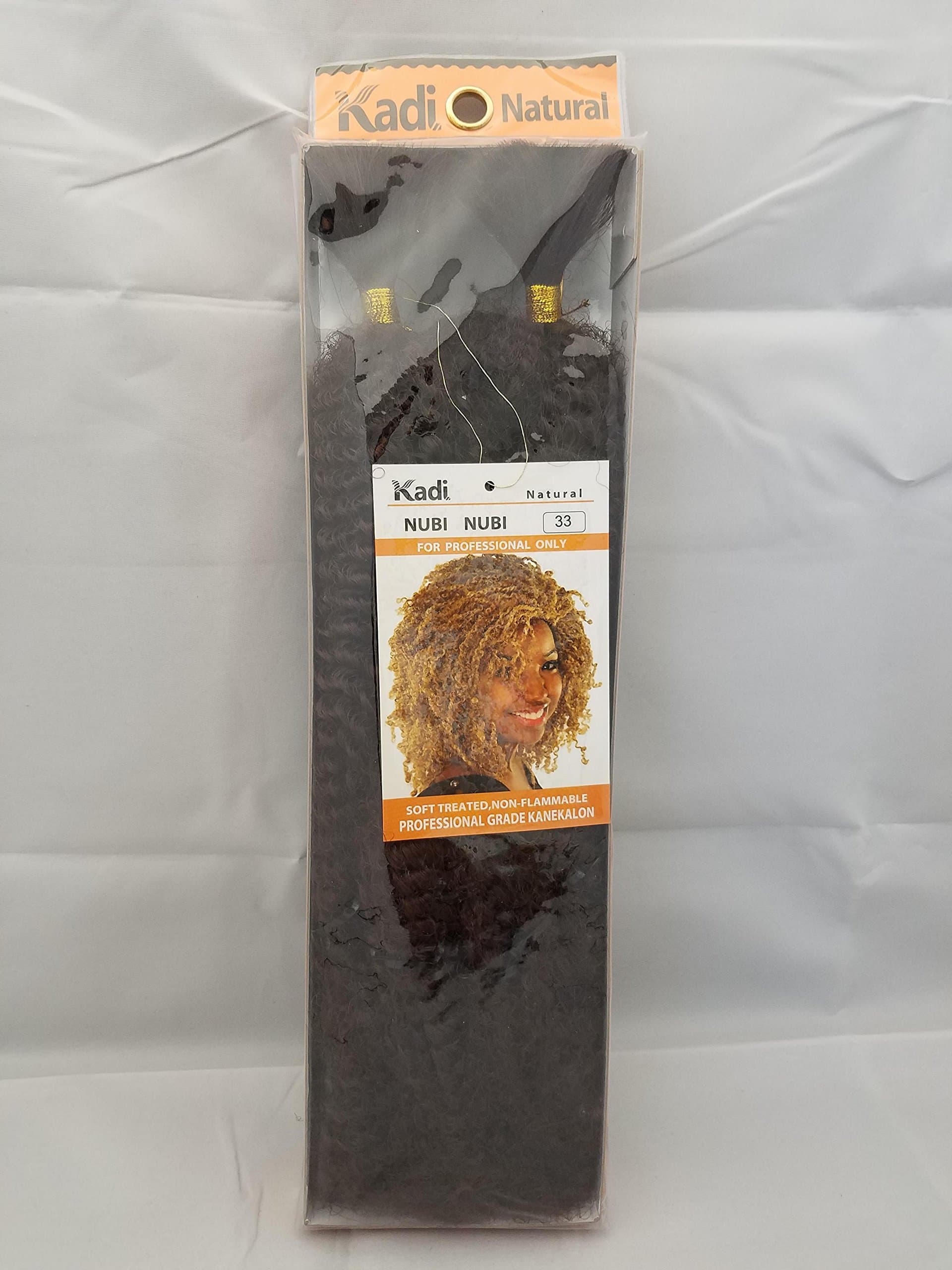Kadi Natural Nubi Nubi Braiding Style, Hair Extension, Professional Grade (33 - Dark Auburn)